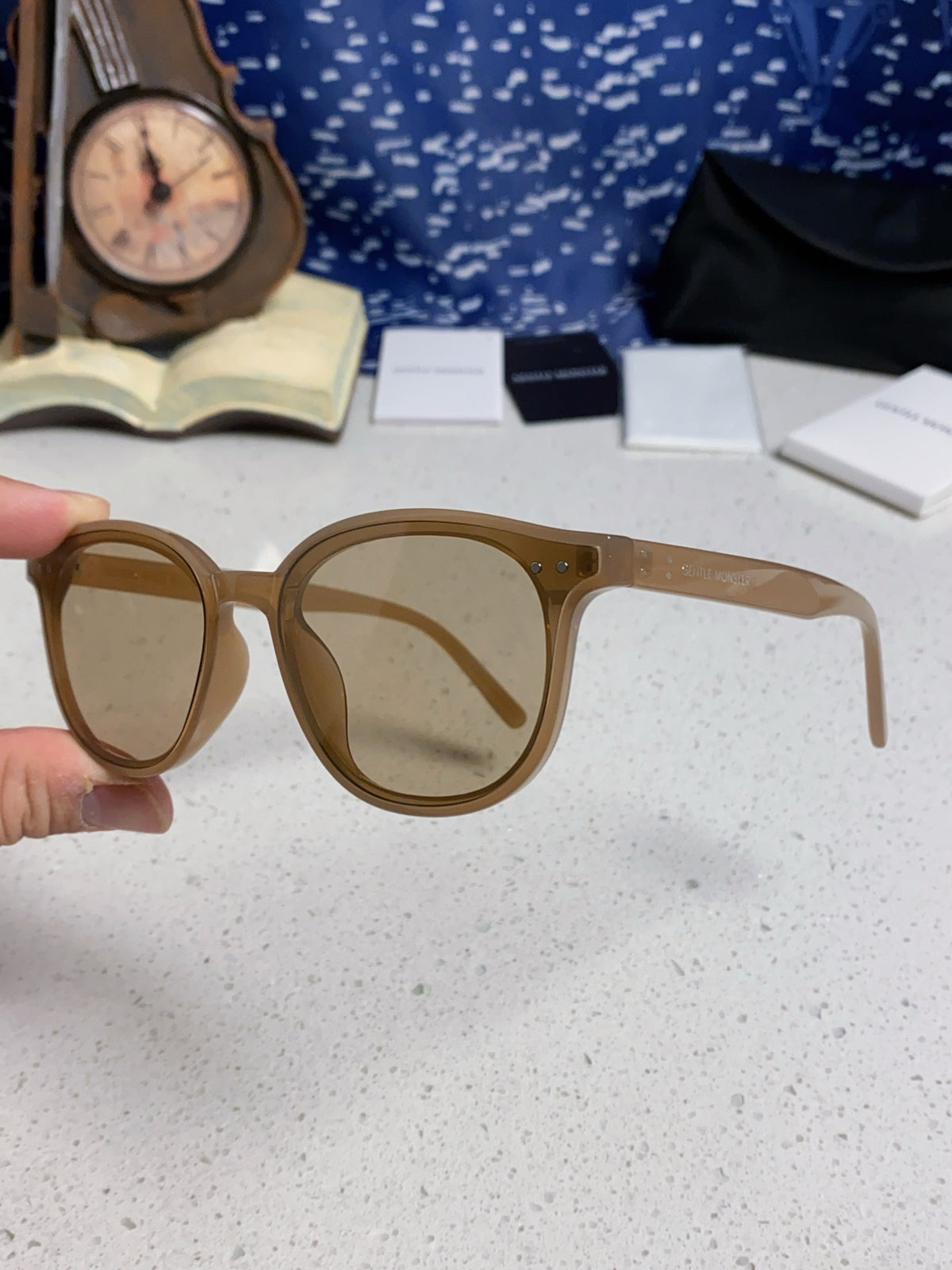 Gentle Monster LANG Square Gray Lens Sunglasses for Men & Women - detail image 6