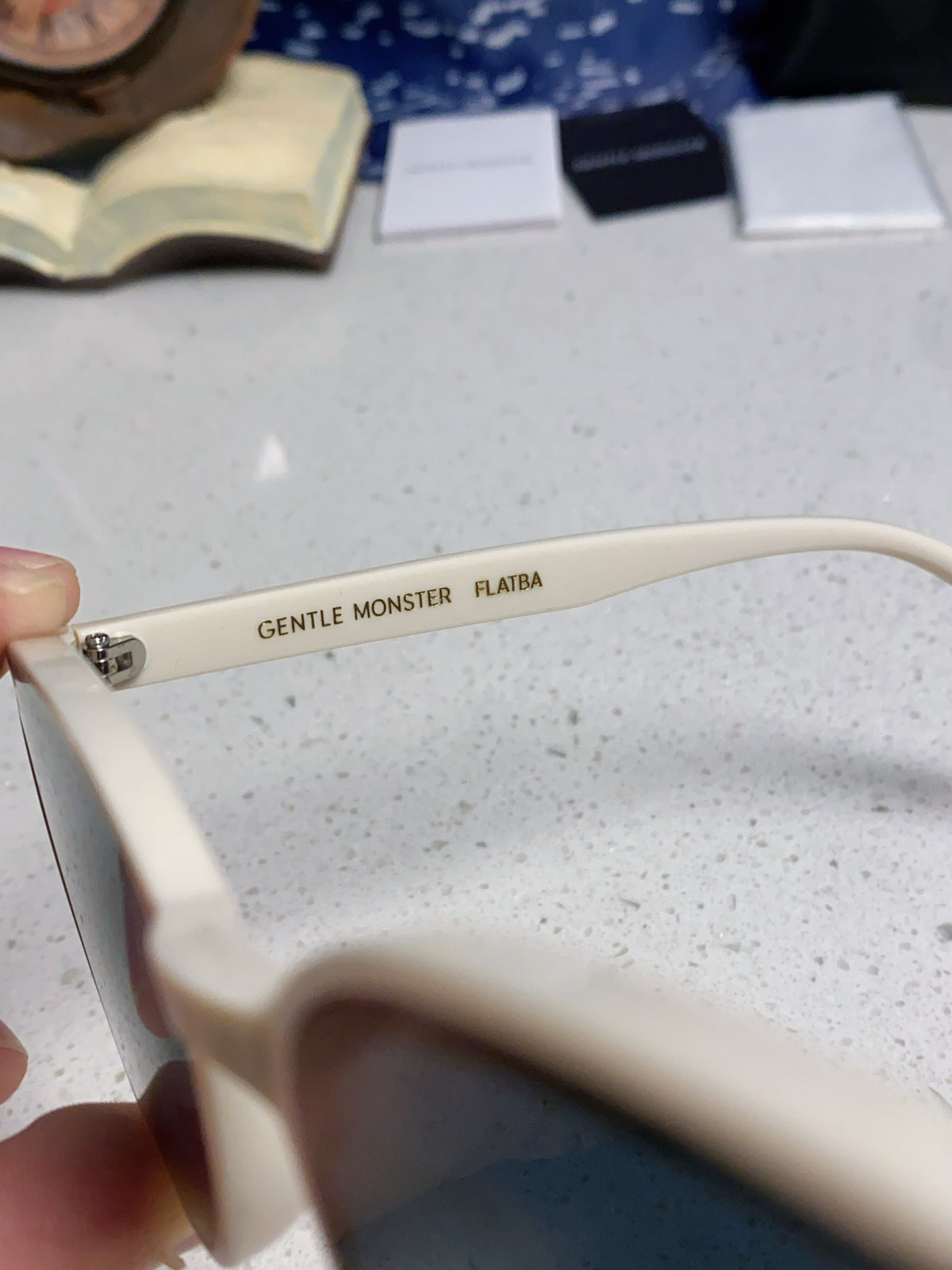Gentle Monster LANG Square Blue Lens Sunglasses for Men & Women - detail image 8