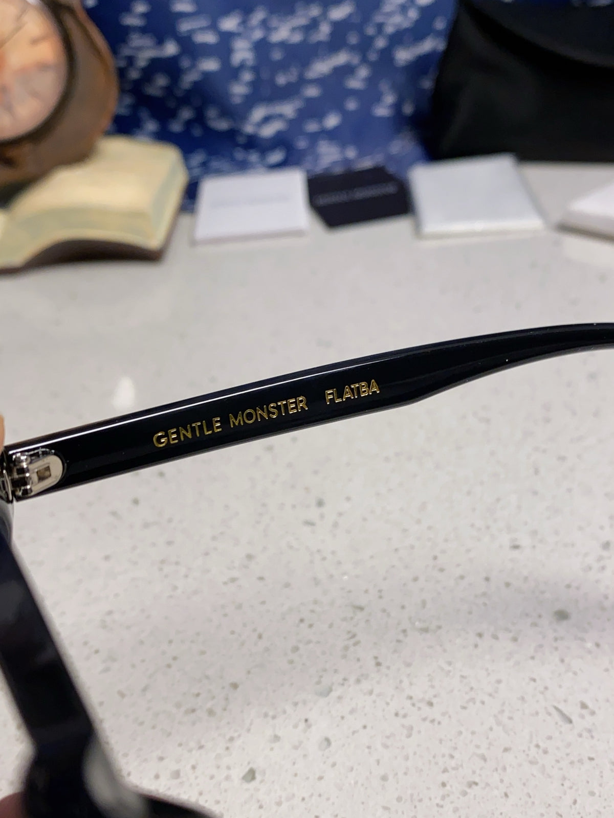 Gentle Monster LANG Square Black Lens Sunglasses for Men & Women - detail image 8