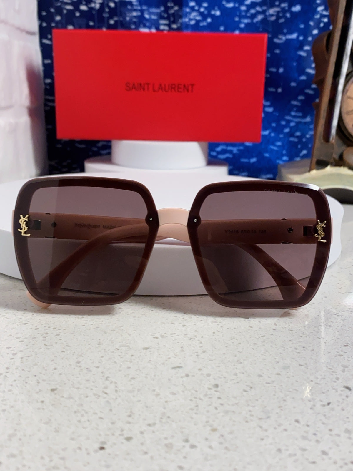Saint Laurent Browline Black Lens Sunglasses for Men & Women - 465443 - detail image 8