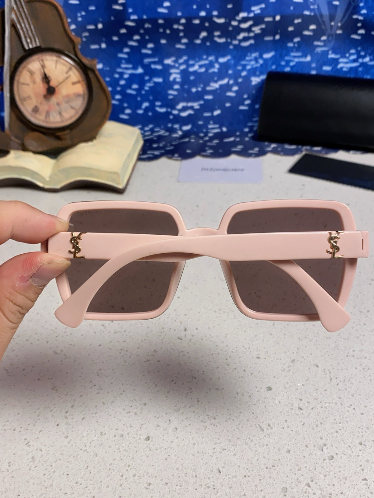 Saint Laurent Browline Black Lens Sunglasses for Men & Women - 465443 - detail image 4
