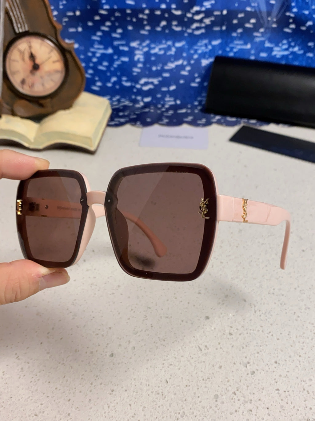 Saint Laurent Browline Black Lens Sunglasses for Men & Women - 465443 - detail image 5