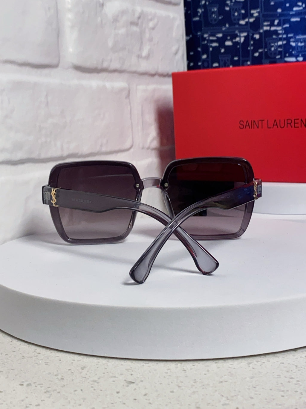 Saint Laurent Browline Black Lens Sunglasses for Men & Women - 465444 - detail image 2