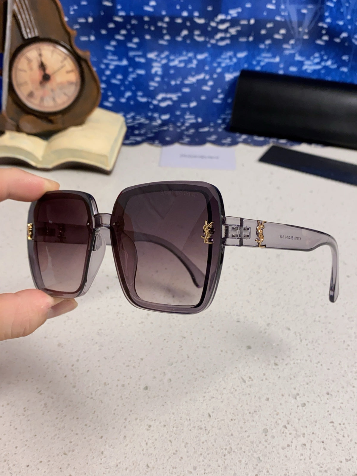 Saint Laurent Browline Black Lens Sunglasses for Men & Women - 465444 - detail image 5