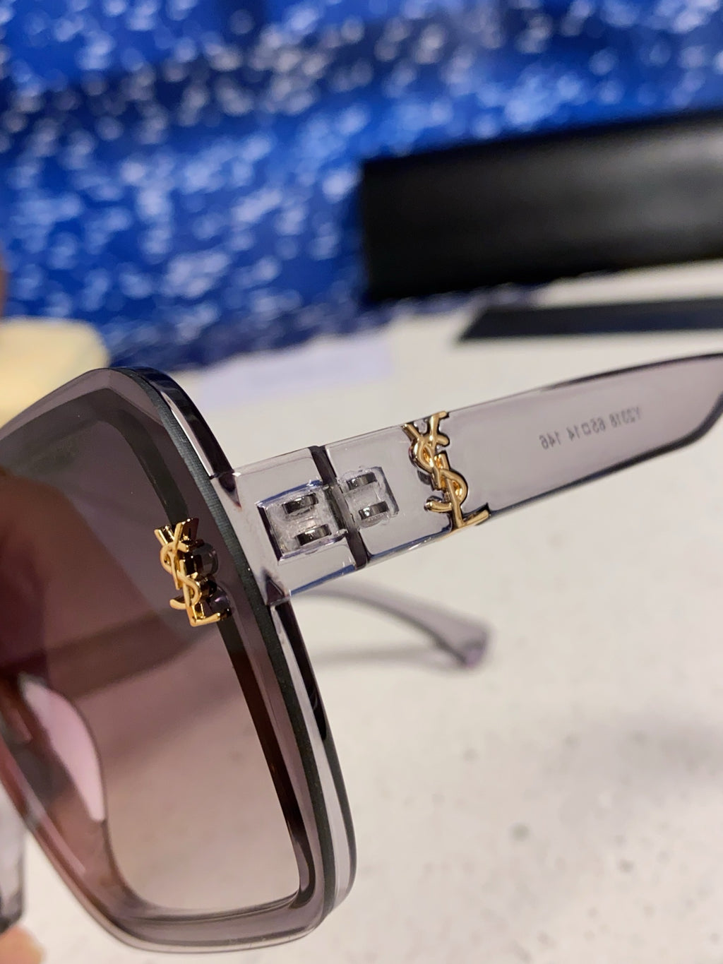Saint Laurent Browline Black Lens Sunglasses for Men & Women - 465444 - detail image 6