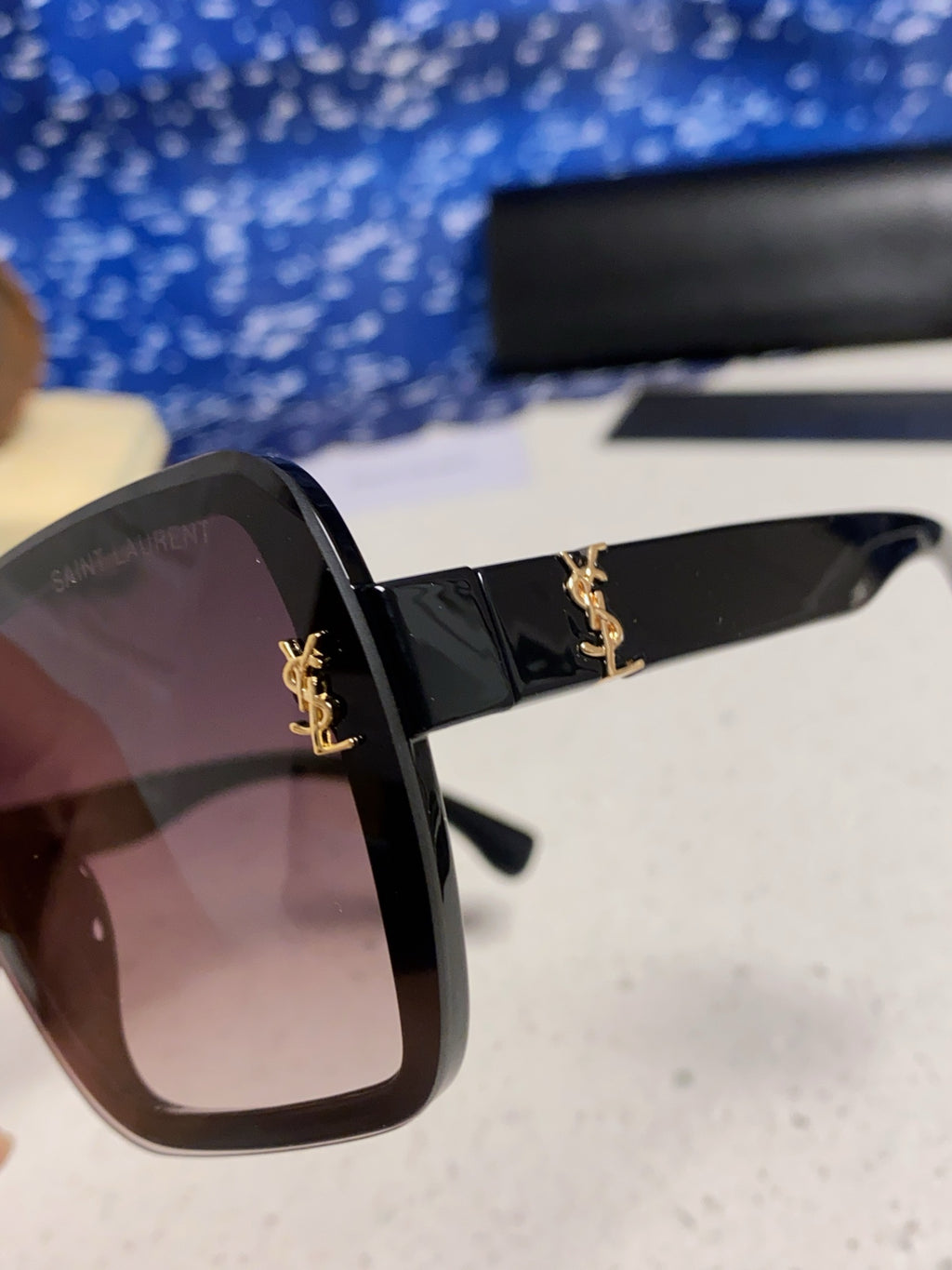Saint Laurent Browline Black Lens Sunglasses for Men & Women - 465447 - detail image 6