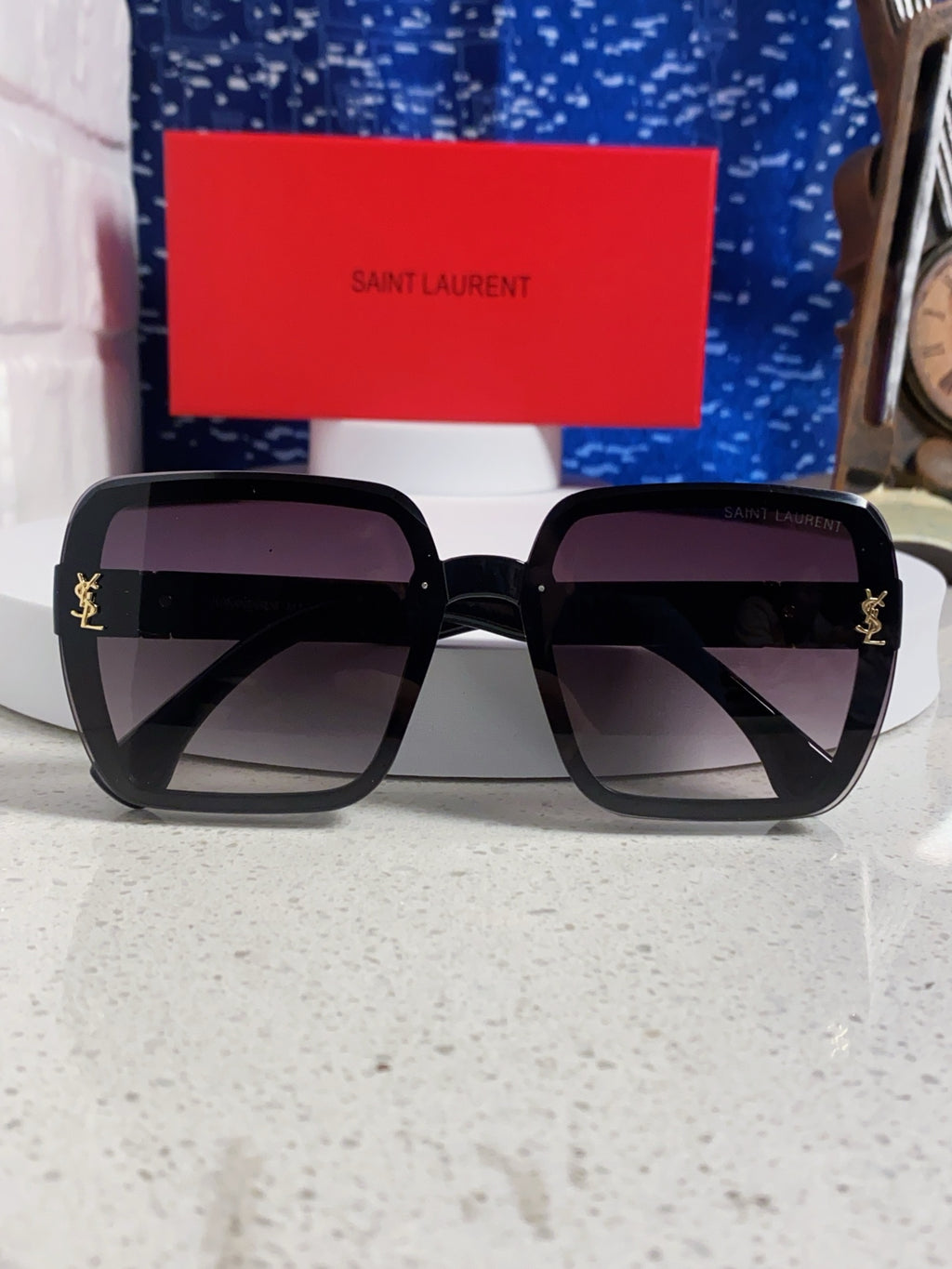 Saint Laurent Browline Black Lens Sunglasses for Men & Women - 465447 - detail image 8