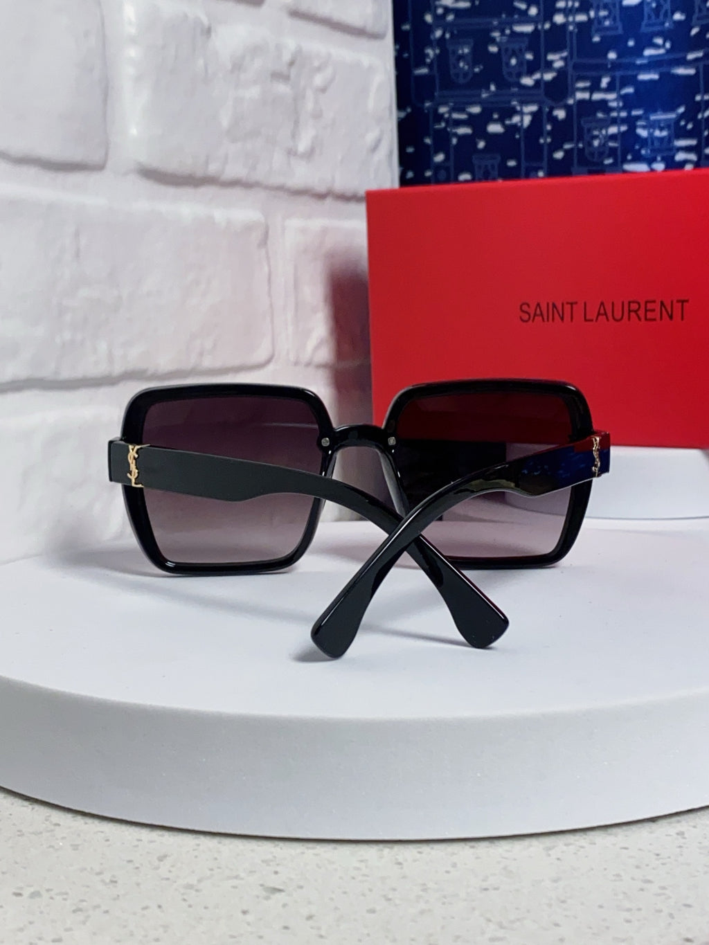 Saint Laurent Browline Black Lens Sunglasses for Men & Women - 465447 - detail image 2