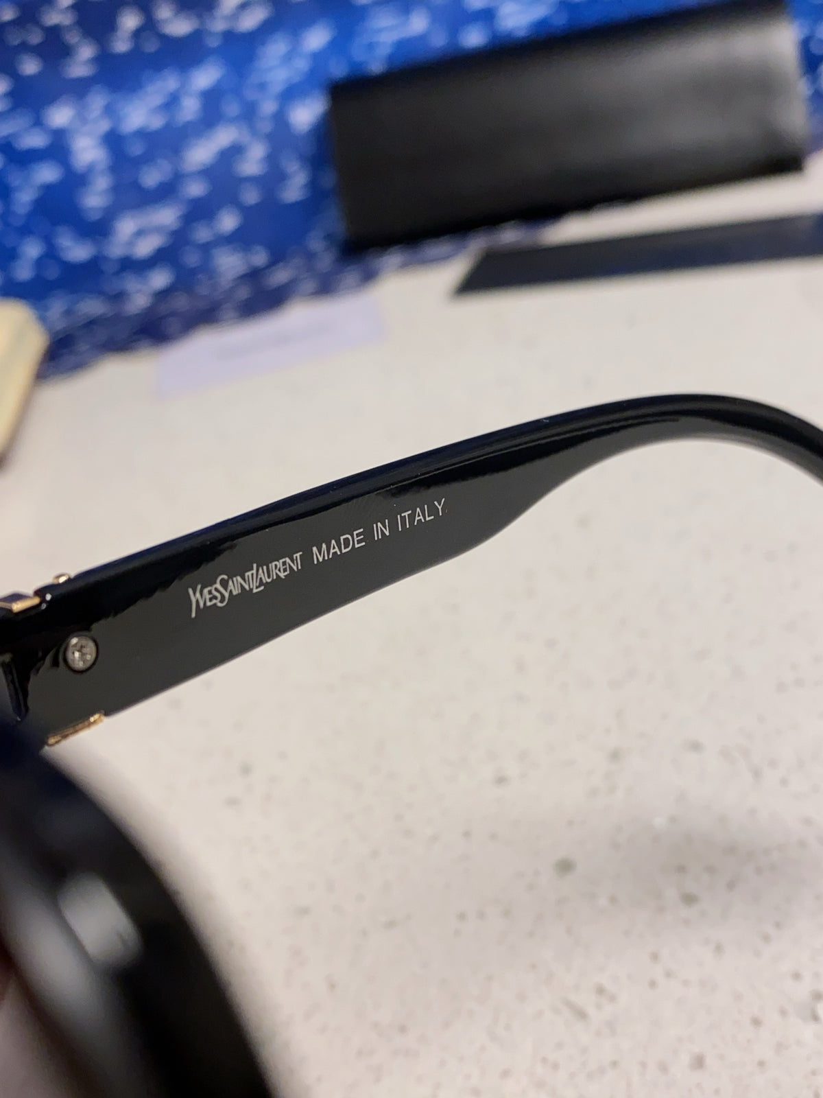 Saint Laurent Browline Black Lens Sunglasses for Men & Women - detail image 7