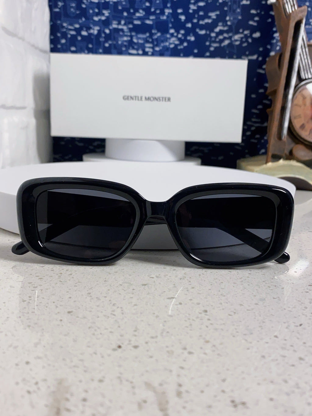 Gentle Monster ANTENA Square Black Lens Sunglasses for Men & Women - detail image 9