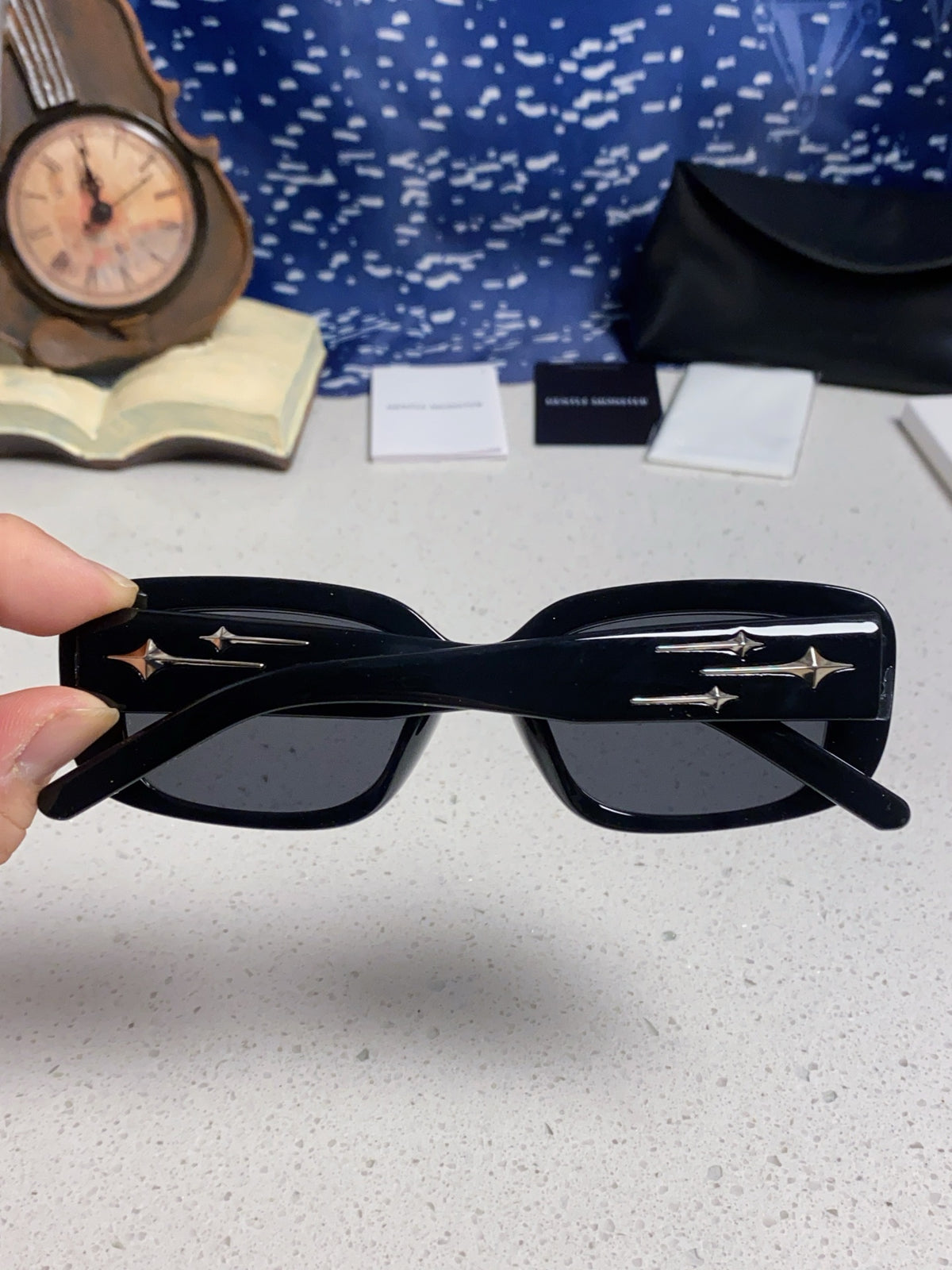 Gentle Monster ANTENA Square Black Lens Sunglasses for Men & Women - detail image 5