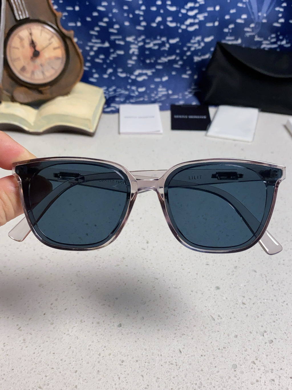 Gentle Monster LILIT Fashion Blue Lens Sunglasses for Men & Women - 399386 - detail image 4