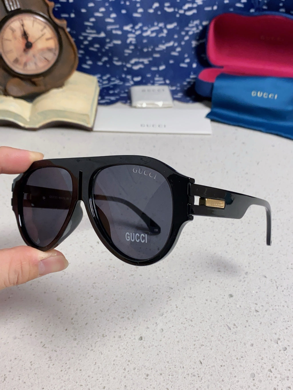 Gucci Aviator Silver Lens Sunglasses for Men & Women - 158269 - detail image 6