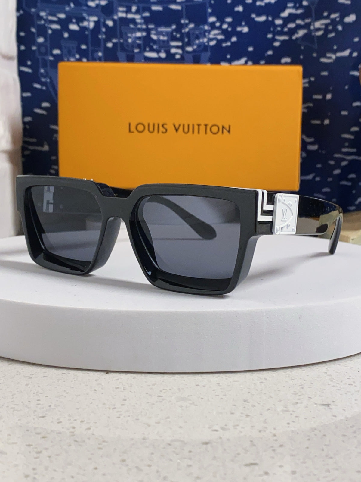 Louis Vuitton M96006 Square Silver Lens Sunglasses for Men & Women