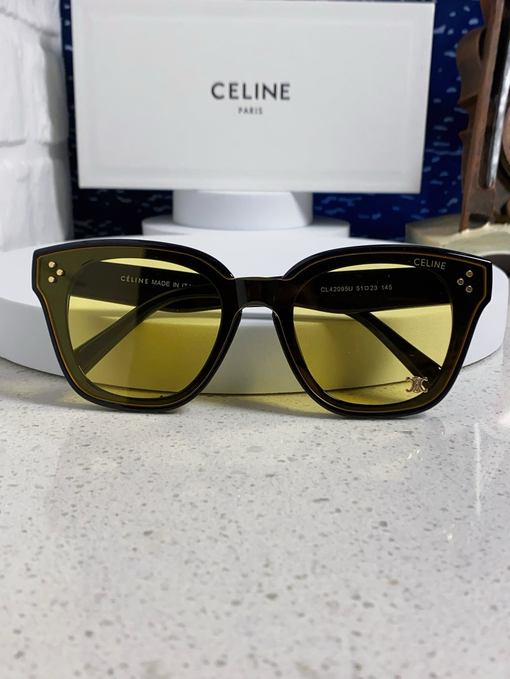 Celine Square Brown Lens Sunglasses for Men & Women - 158427 - detail image 9