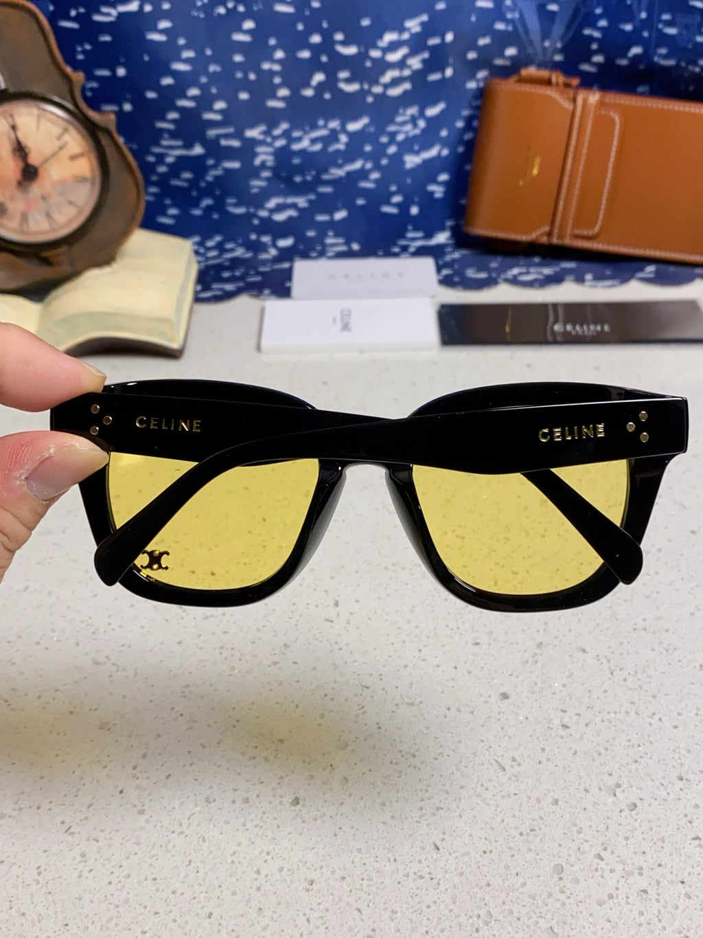 Celine Square Brown Lens Sunglasses for Men & Women - 158427 - detail image 5