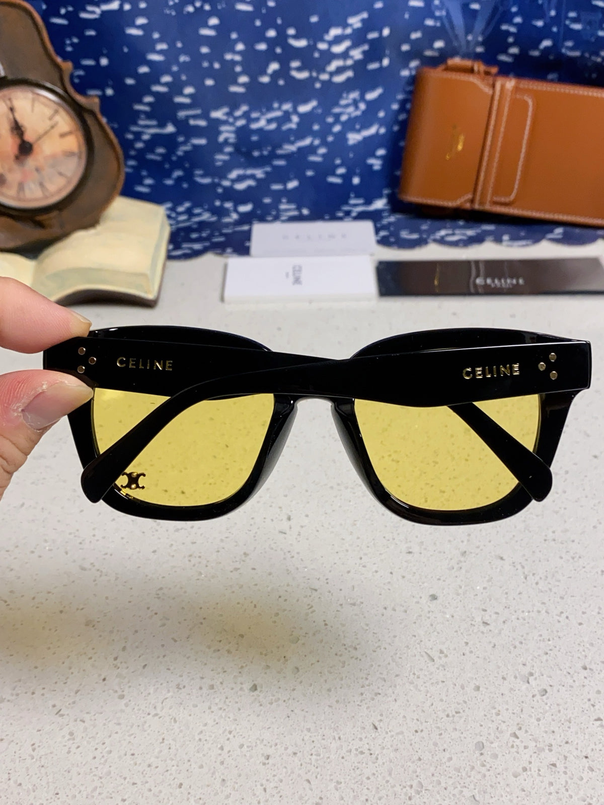 Celine Square Brown Lens Sunglasses for Men & Women - 158427 - detail image 5