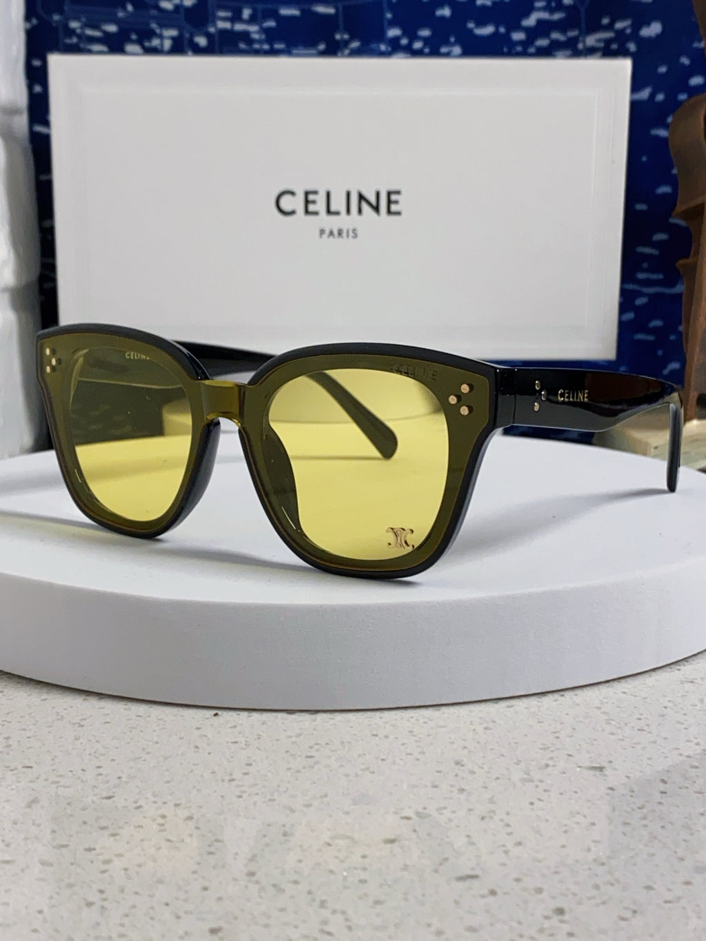 Celine Square Brown Lens Sunglasses for Men & Women - 398870