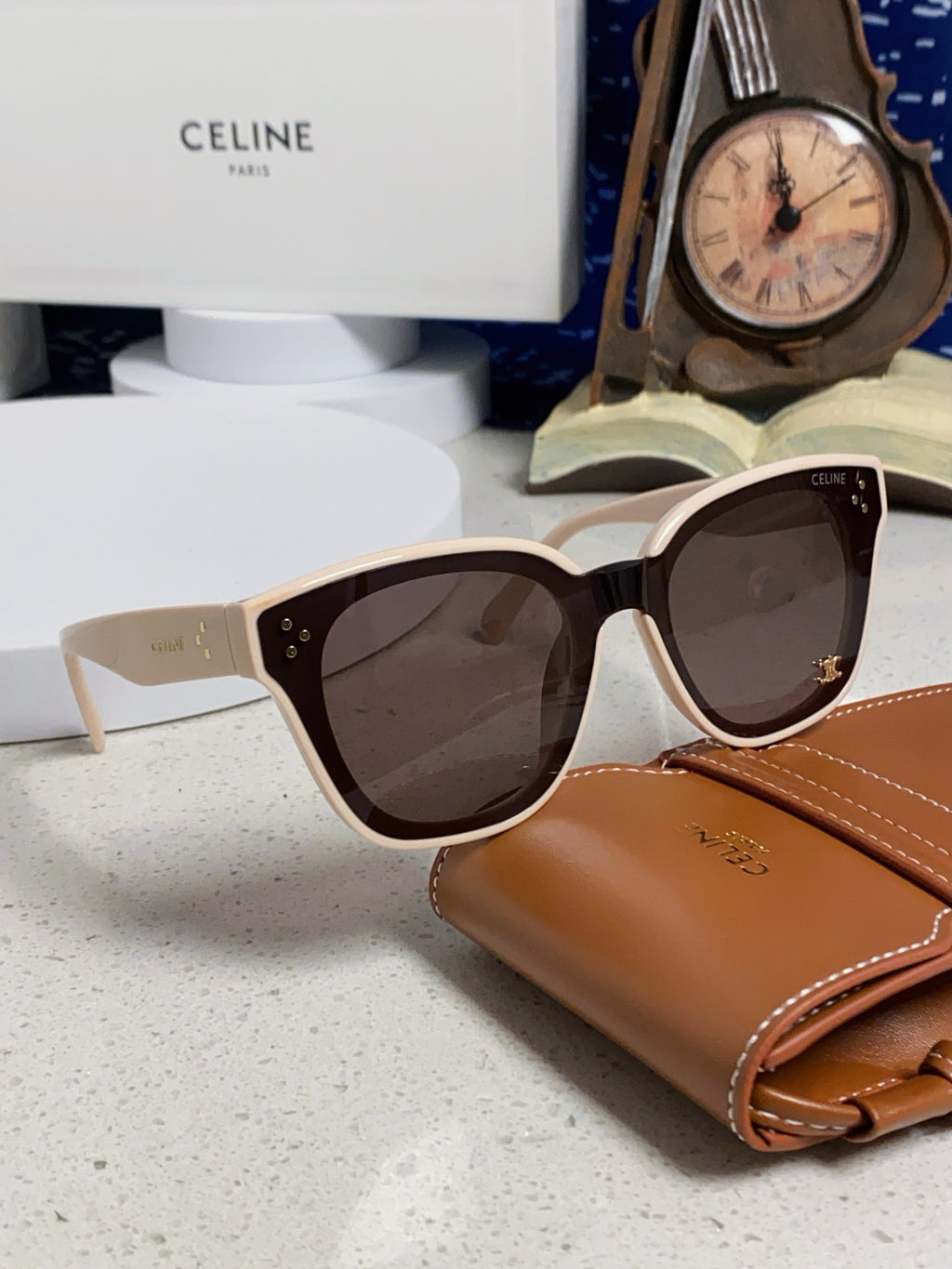 Celine Square Gray Lens Sunglasses for Men & Women - 158428 - detail image 10