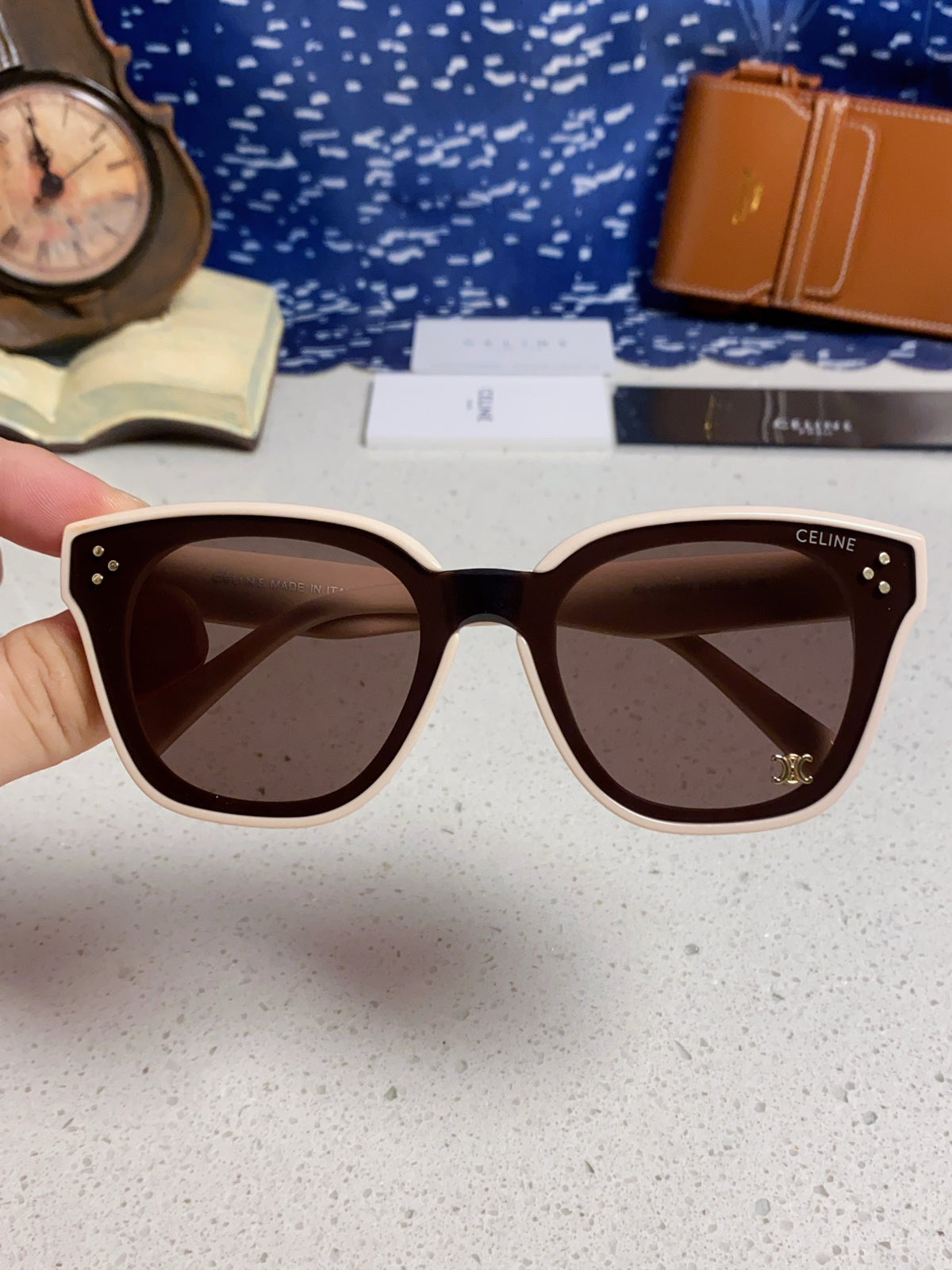 Celine Square Gray Lens Sunglasses for Men & Women - 432018 - detail image 4
