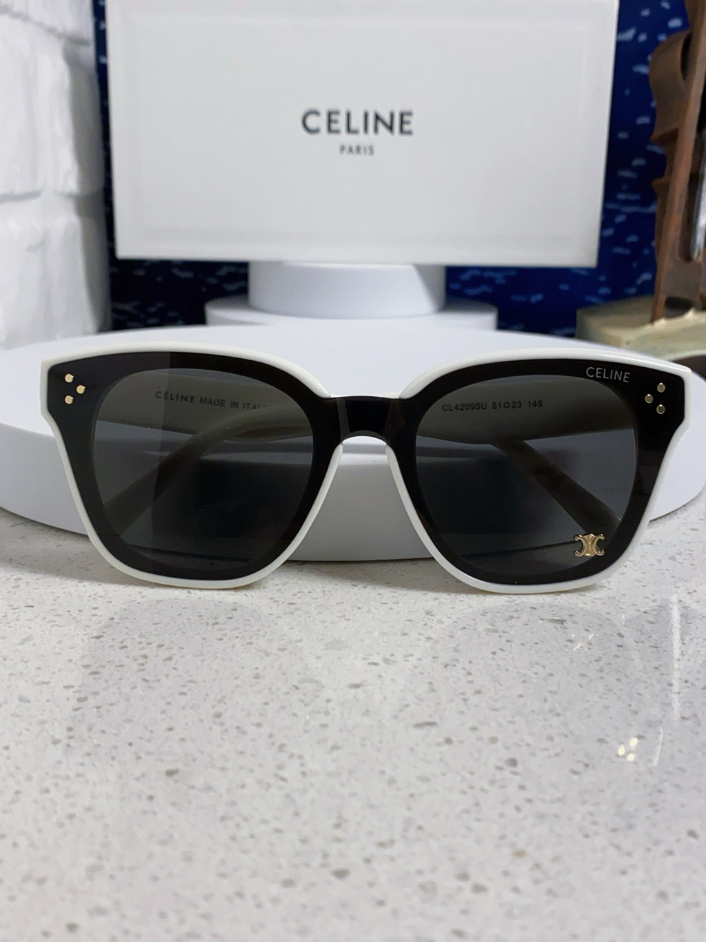 Celine Square Gray Lens Sunglasses for Men & Women - 432019 - detail image 9