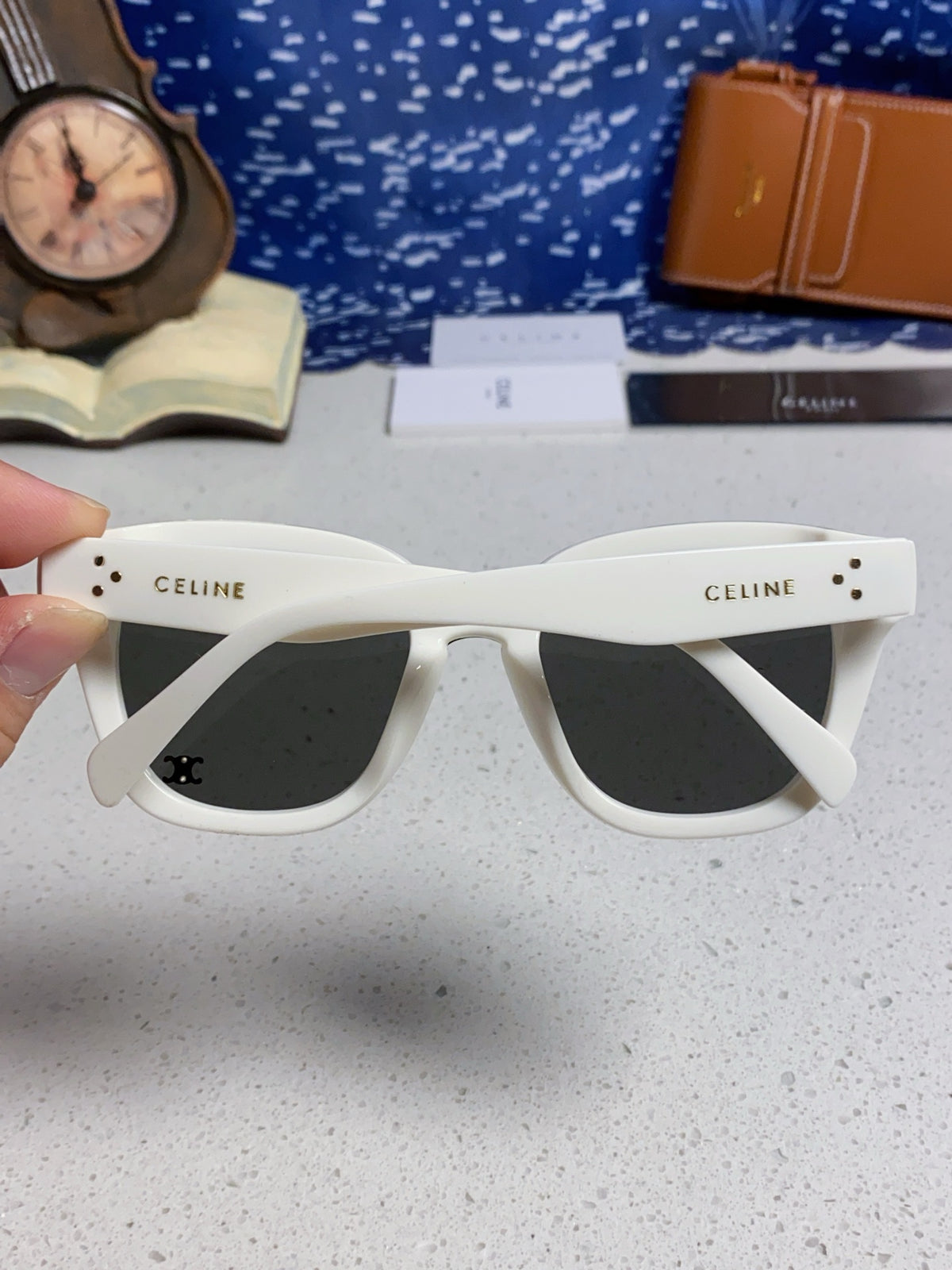 Celine Square Gray Lens Sunglasses for Men & Women - 432019 - detail image 5