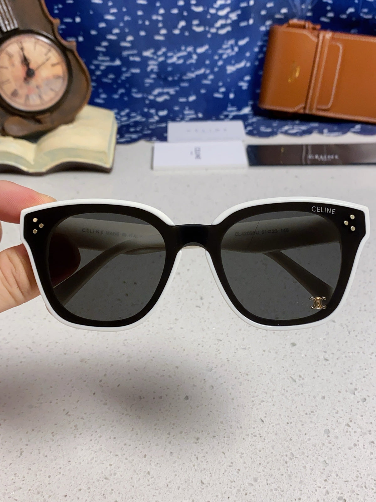 Celine Square Gray Lens Sunglasses for Men & Women - 398872 - detail image 4