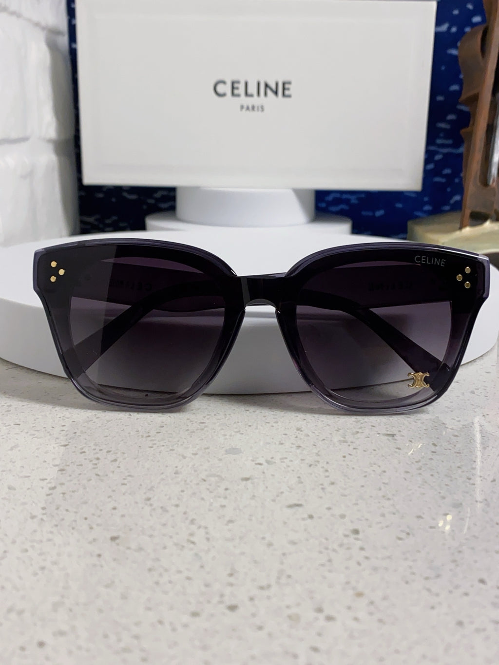 Celine Square Gray Lens Sunglasses for Men & Women - 432020 - detail image 9