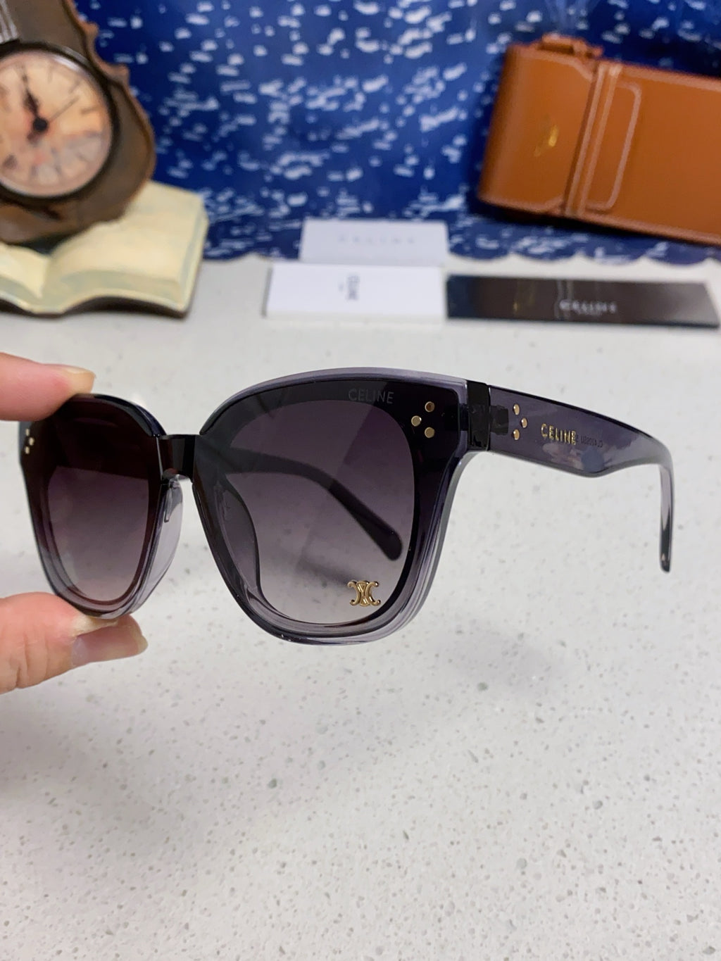 Celine Square Gray Lens Sunglasses for Men & Women - 398873 - detail image 6