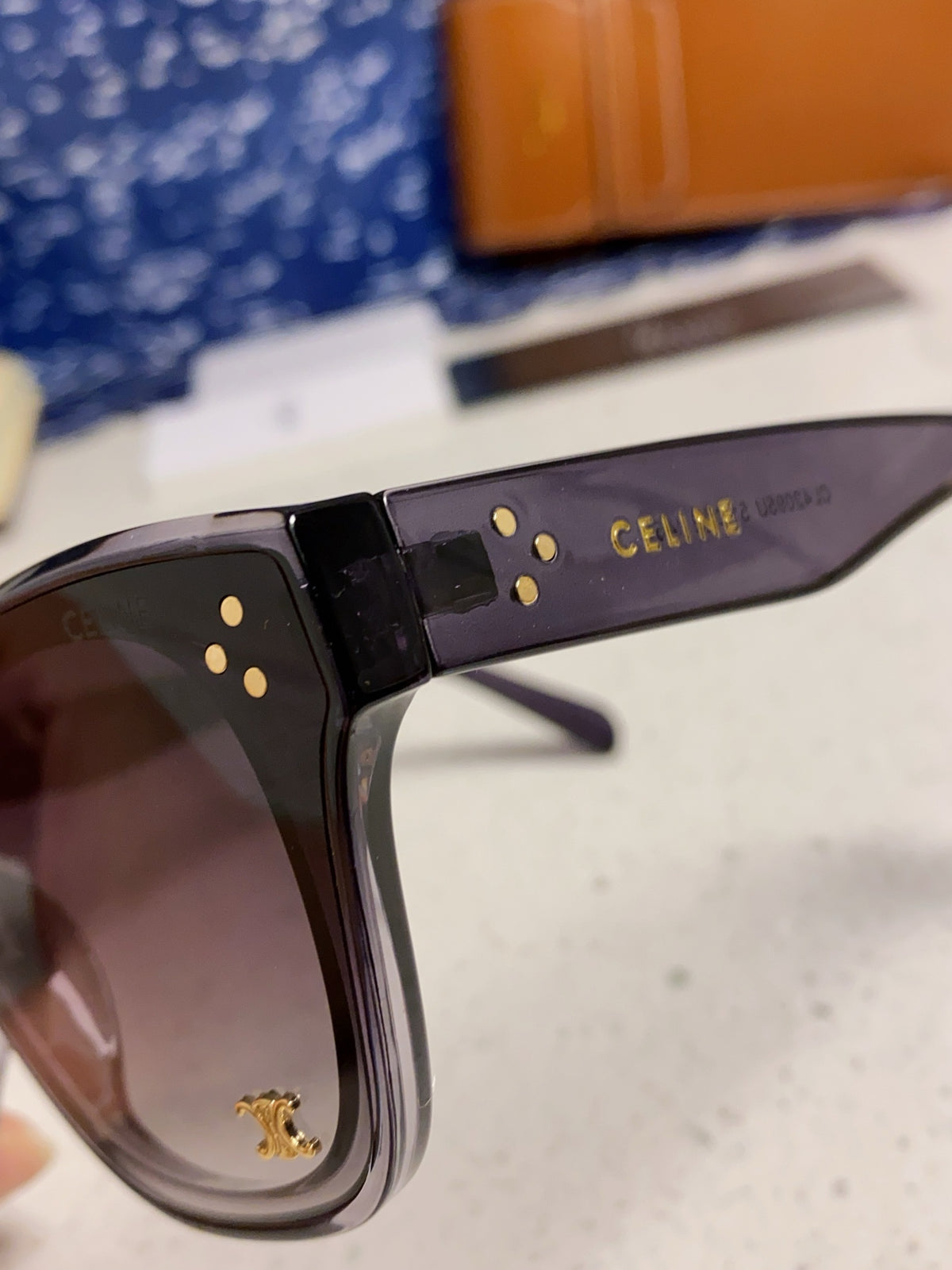 Celine Square Gray Lens Sunglasses for Men & Women - 398873 - detail image 7