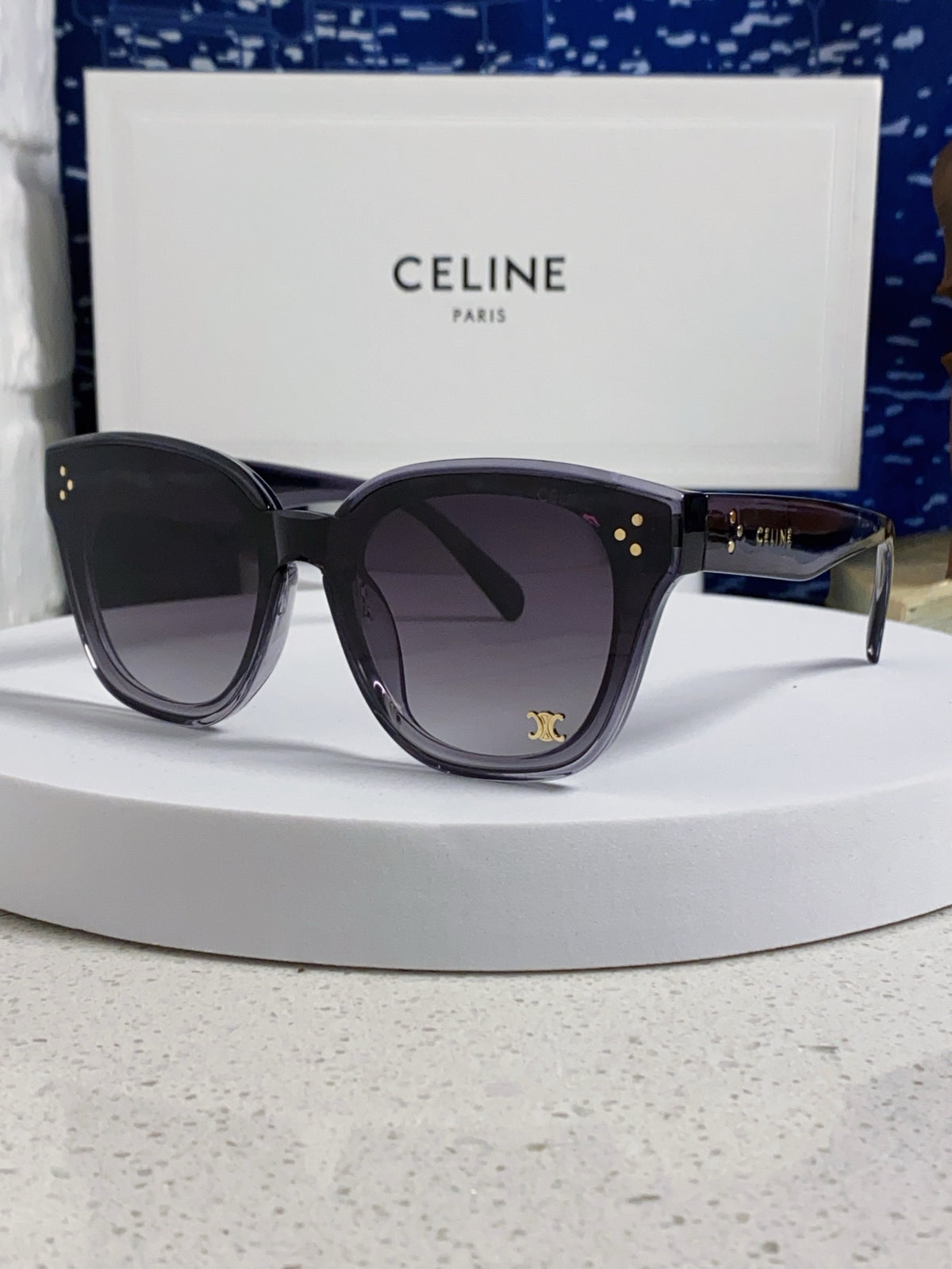 Celine Square Gray Lens Sunglasses for Men & Women - 398873
