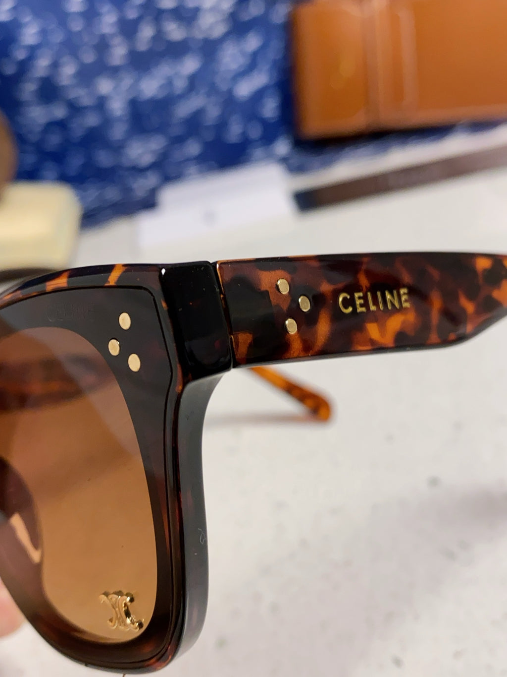 Celine Square Brown Lens Sunglasses for Men & Women - 158431 - detail image 7