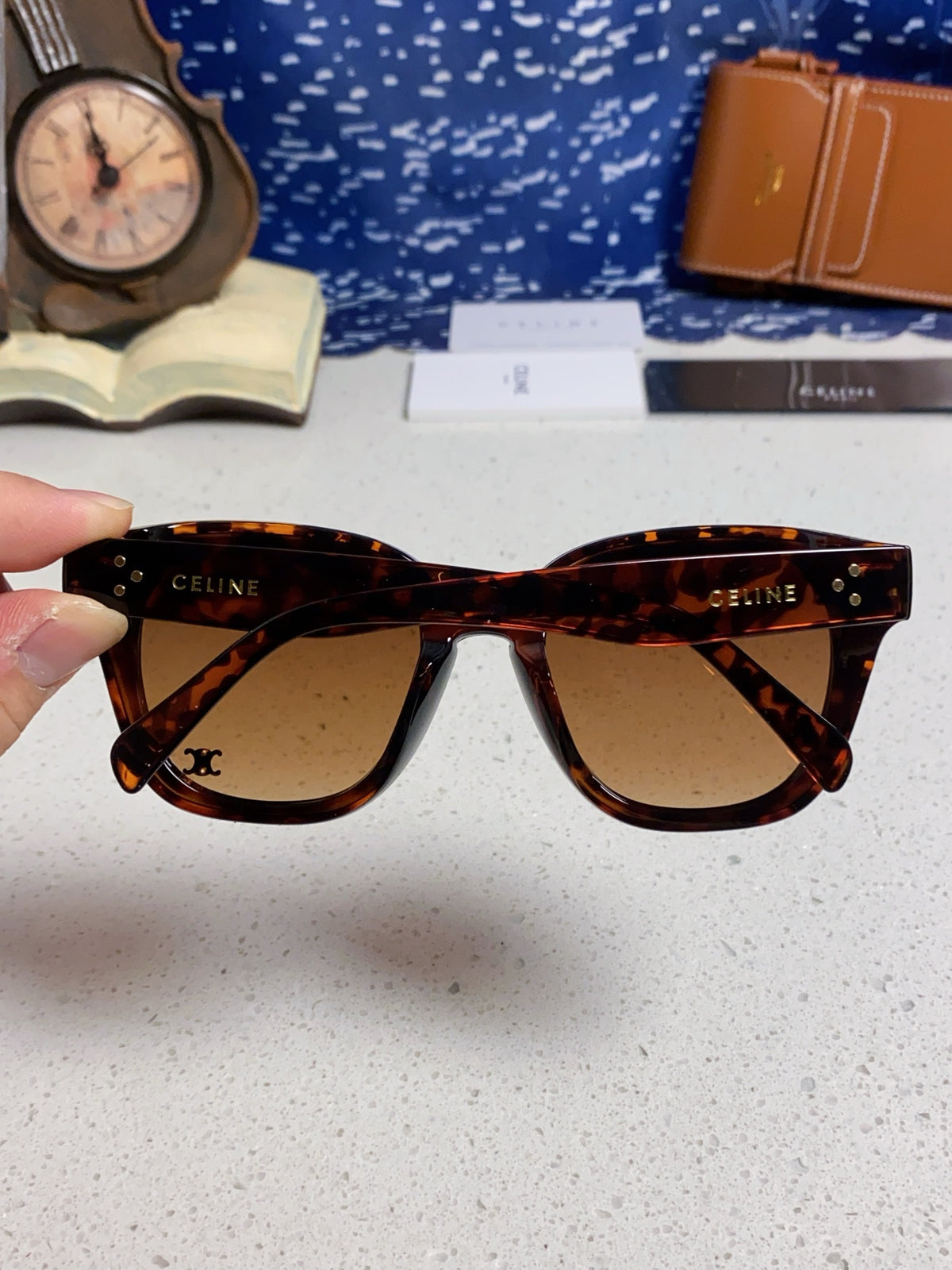 Celine Square Brown Lens Sunglasses for Men & Women - 398874 - detail image 5