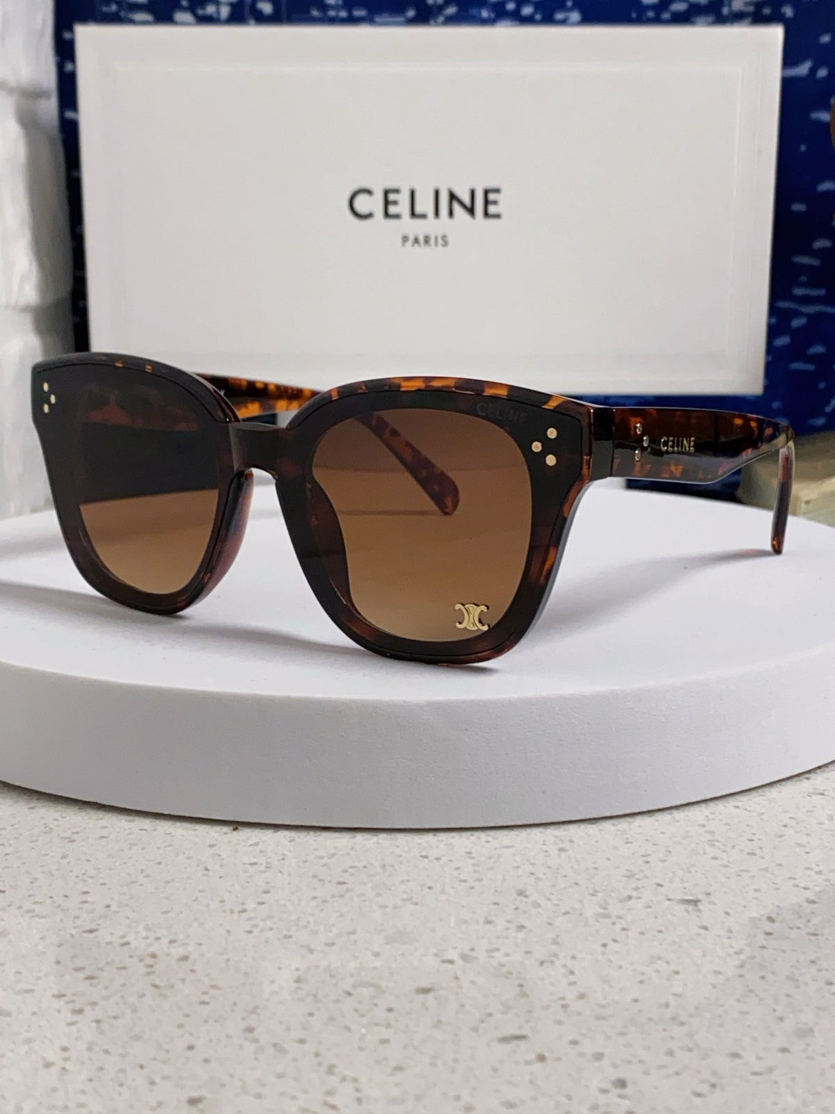 Celine Square Brown Lens Sunglasses for Men & Women - 398874
