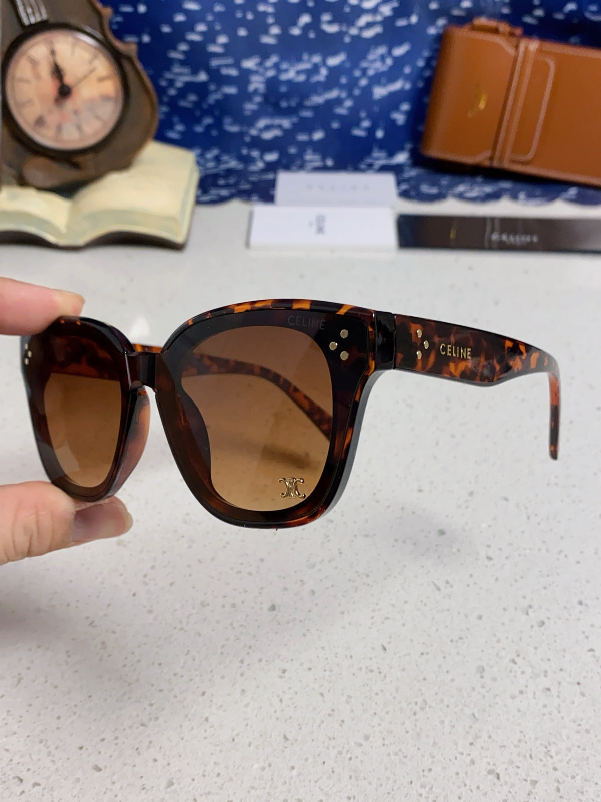 Celine Square Brown Lens Sunglasses for Men & Women - 398874 - detail image 6
