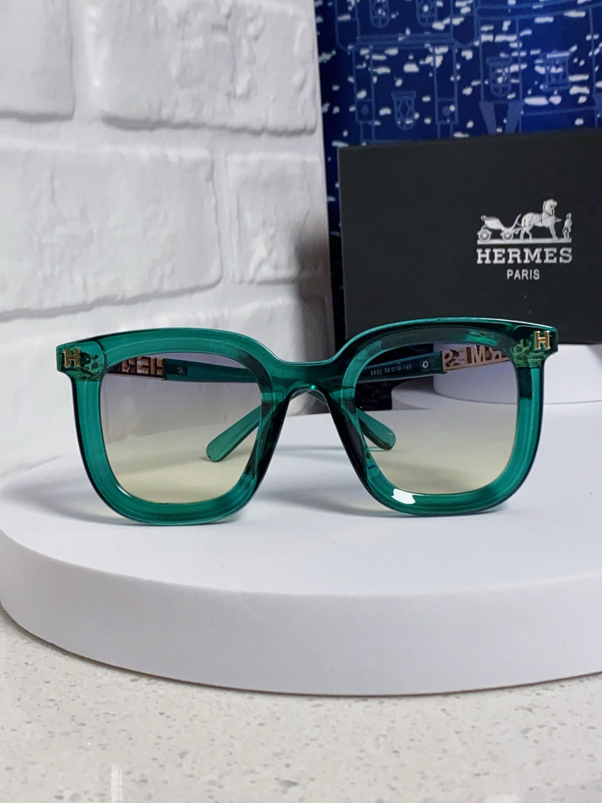 Hermès Metal Square Silver Lens Sunglasses for Men & Women - 399448 - detail image 2