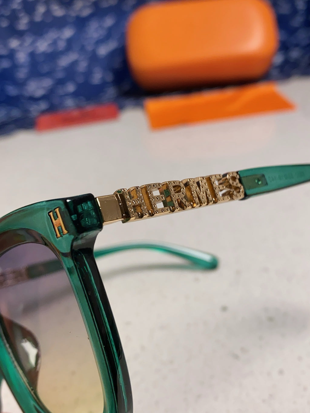 Hermès Metal Square Silver Lens Sunglasses for Men & Women - 433012 - detail image 7