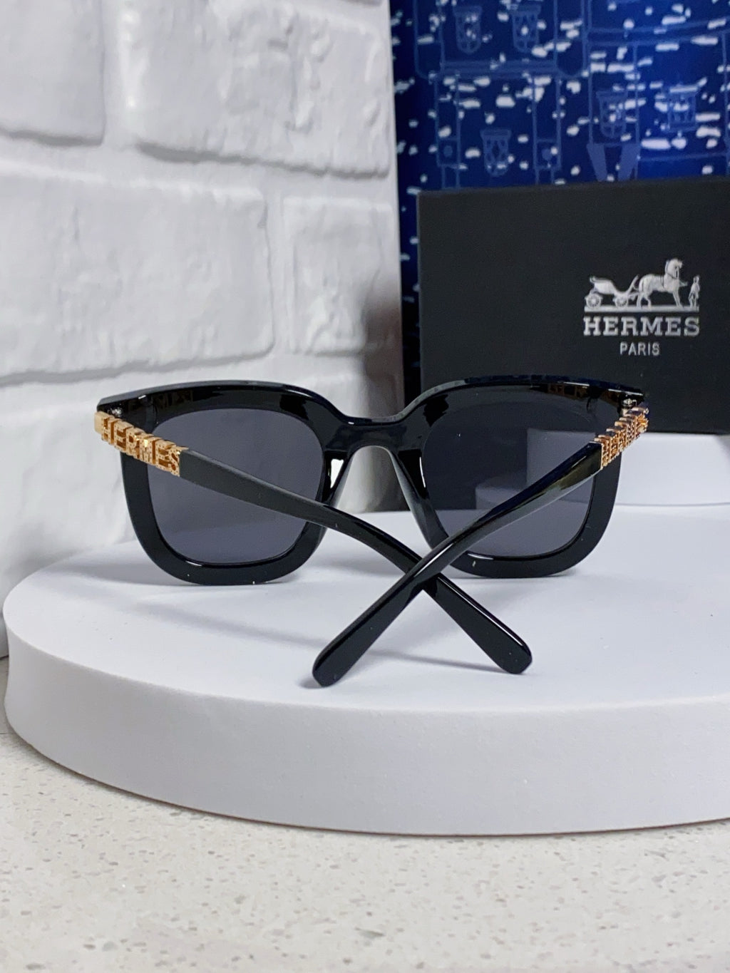 Hermès Metal Square Silver Lens Sunglasses for Men & Women - 399454 - detail image 3