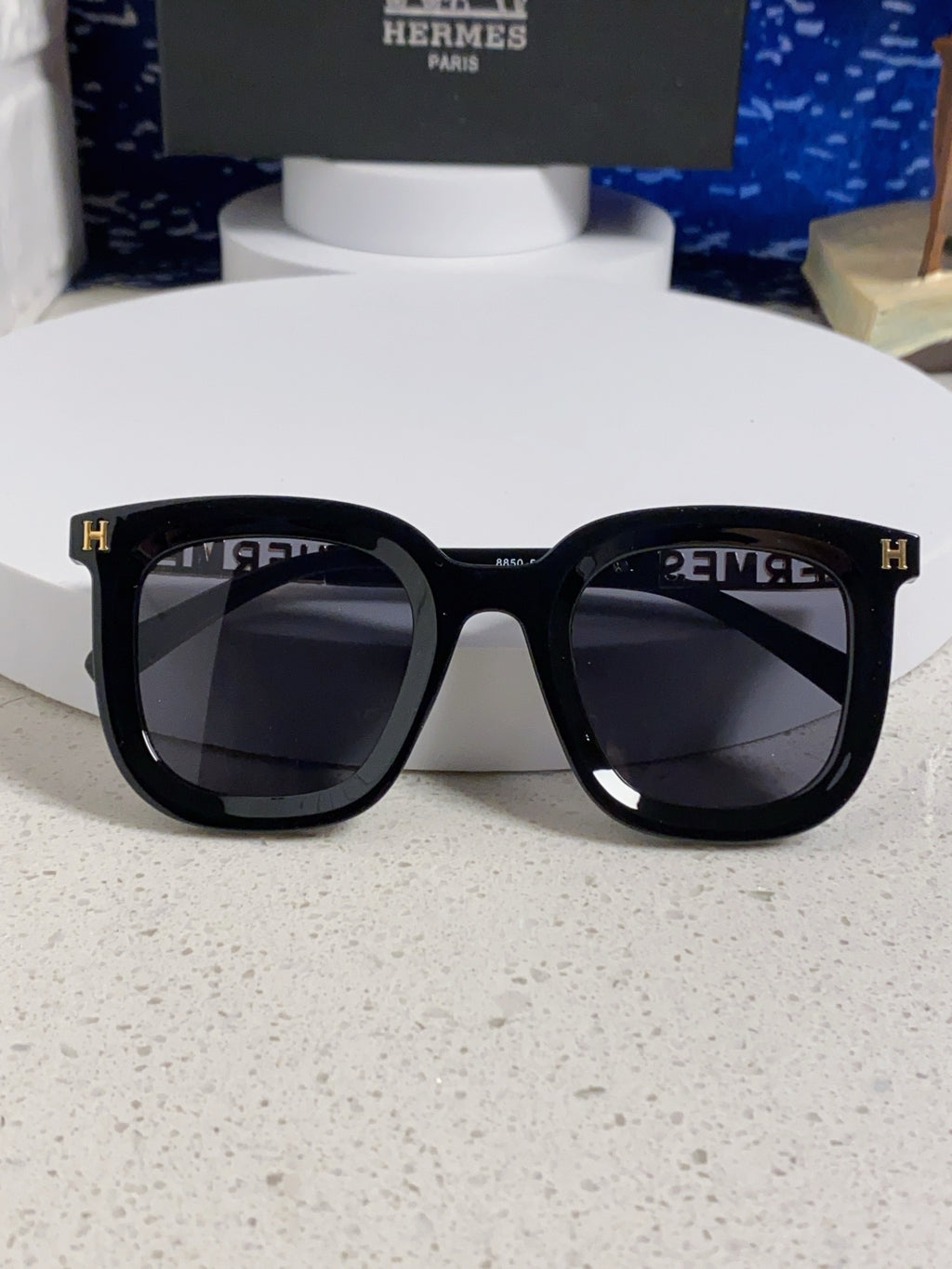 Hermès Metal Square Silver Lens Sunglasses for Men & Women - 158692 - detail image 8
