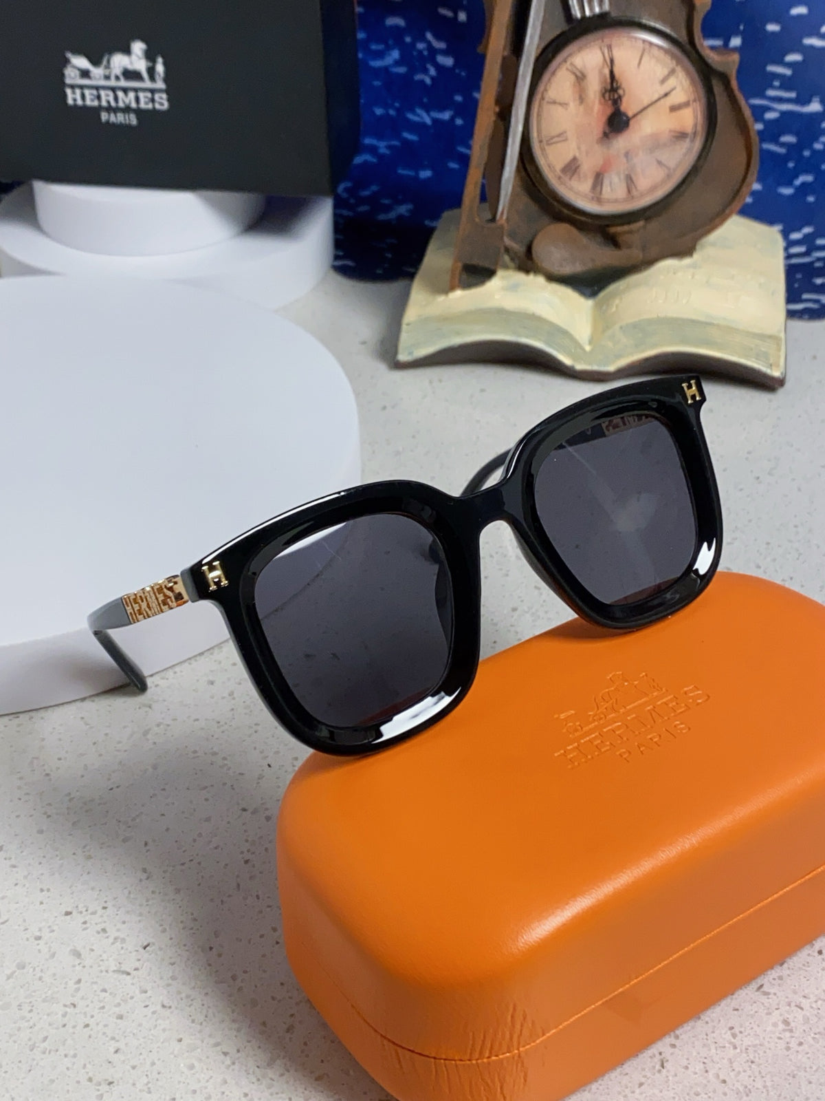 Hermès Metal Square Silver Lens Sunglasses for Men & Women - 399454 - detail image 9