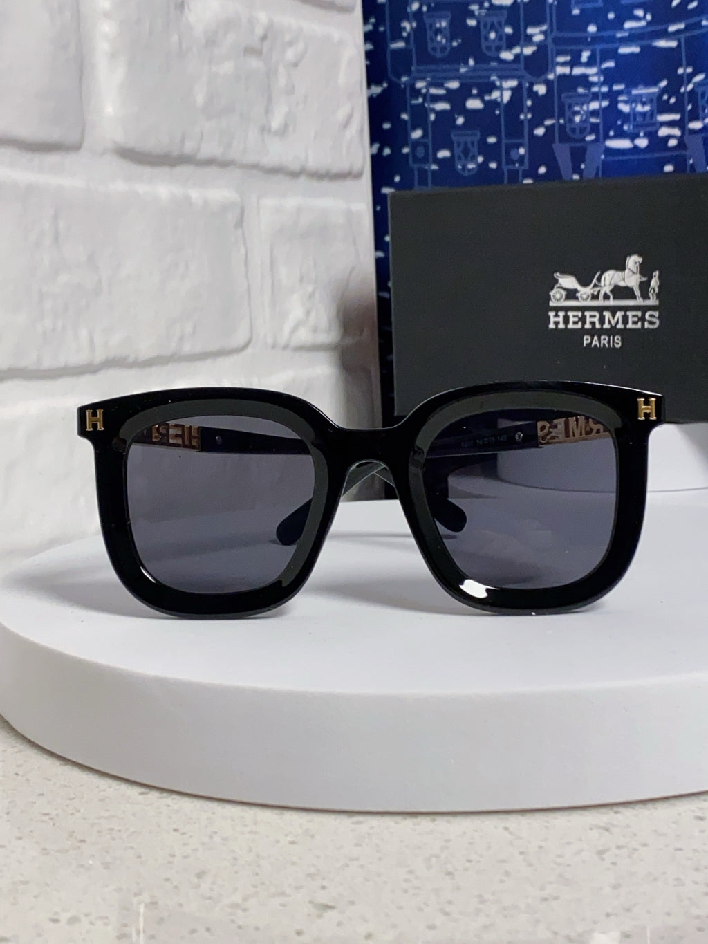 Hermès Metal Square Silver Lens Sunglasses for Men & Women - 158692 - detail image 2