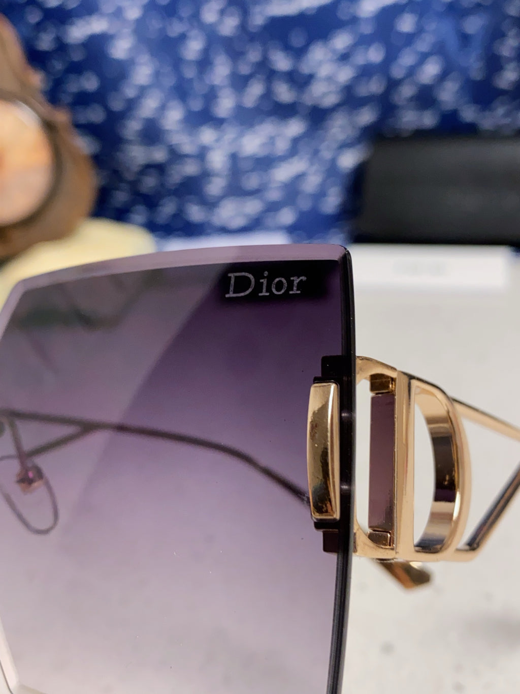 Dior 30MONTAIGNE Lightweight Rimless Gray Lens Sunglasses for Men & W - 415361 - detail image 7