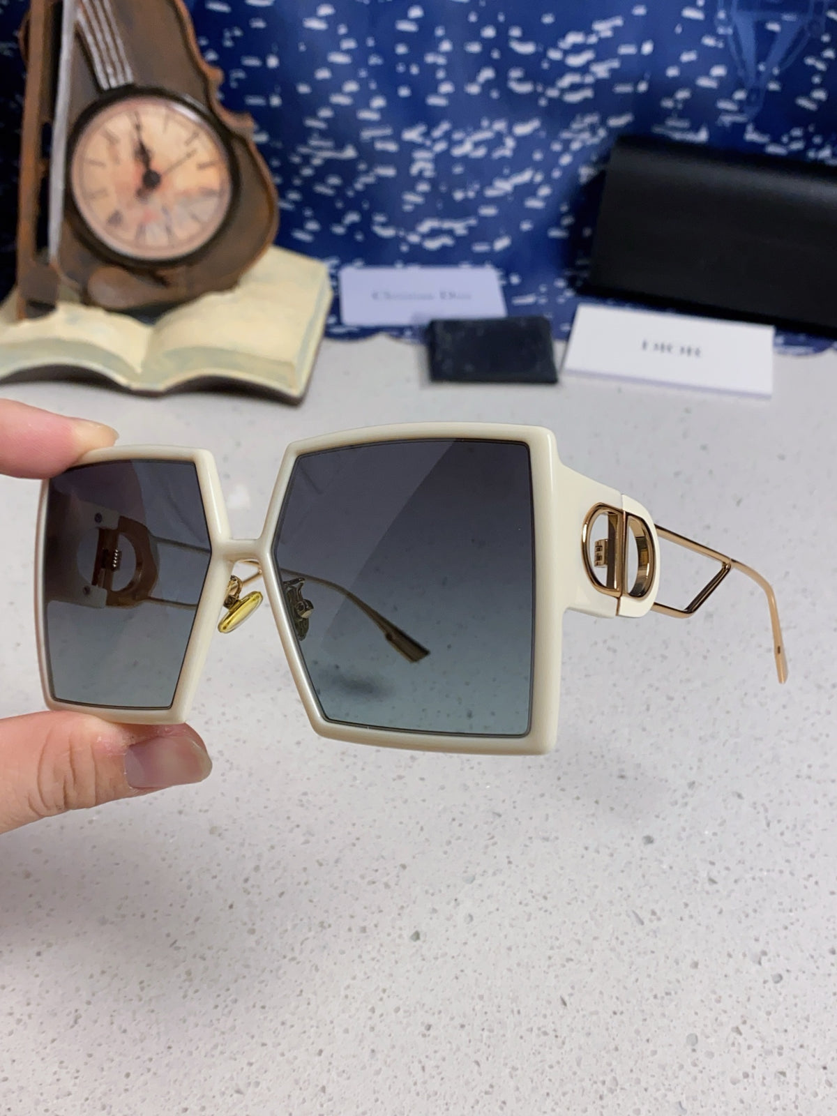Dior Square Red Lens Sunglasses for Women - 449128 - detail image 6