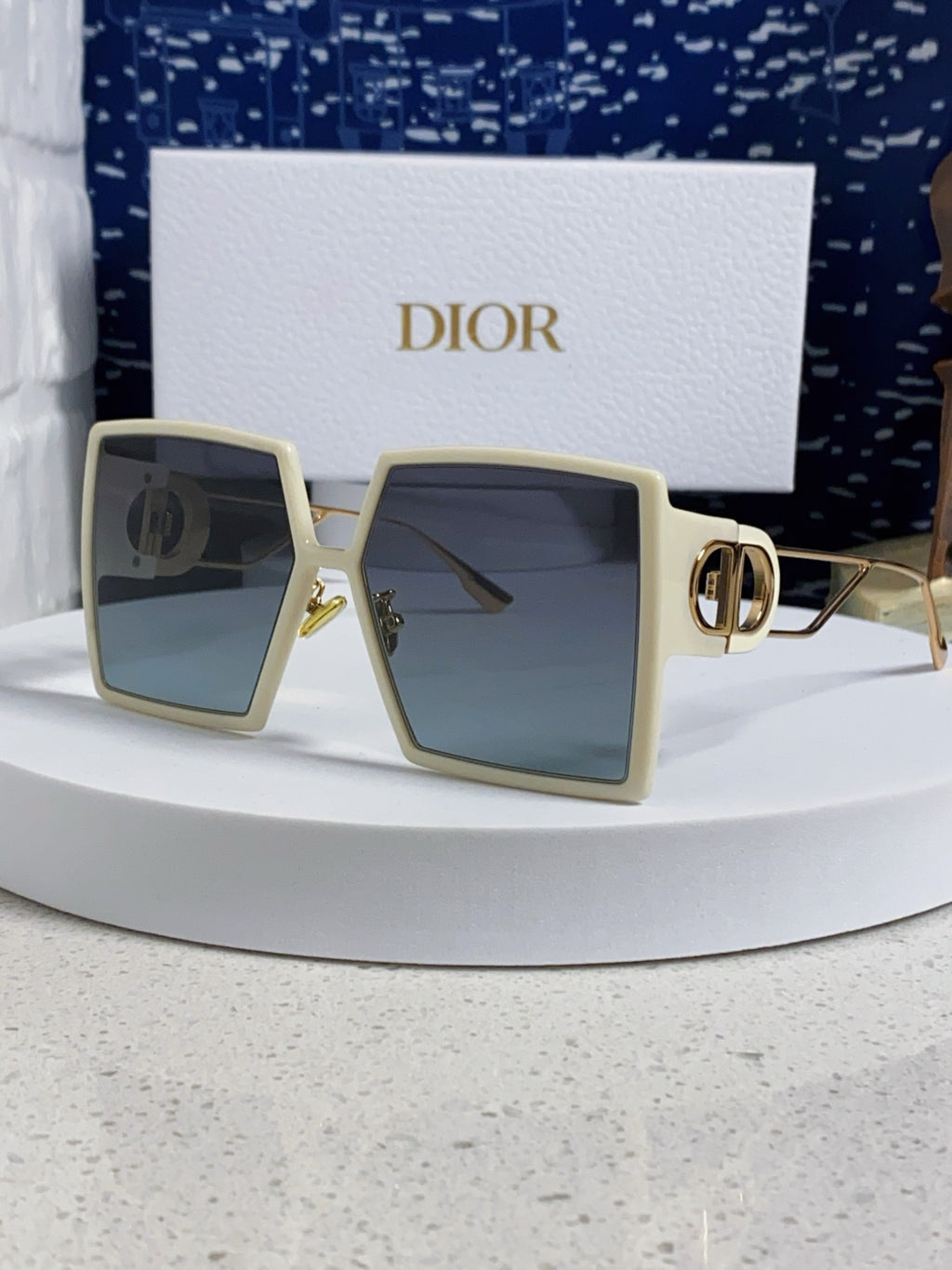 Dior Square Red Lens Sunglasses for Women - 449128