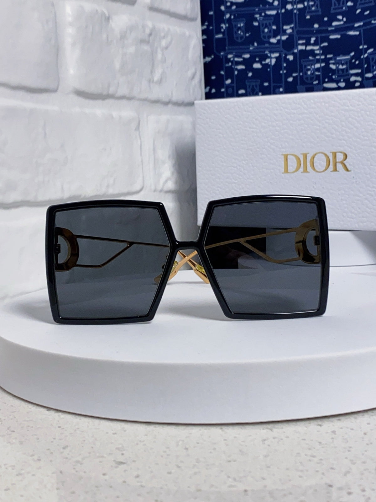 Dior Square Gold Lens Sunglasses for Women - 415411 - detail image 2