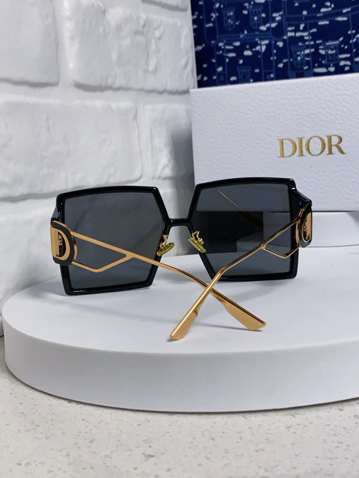 Dior Square Gold Lens Sunglasses for Women - detail image 3