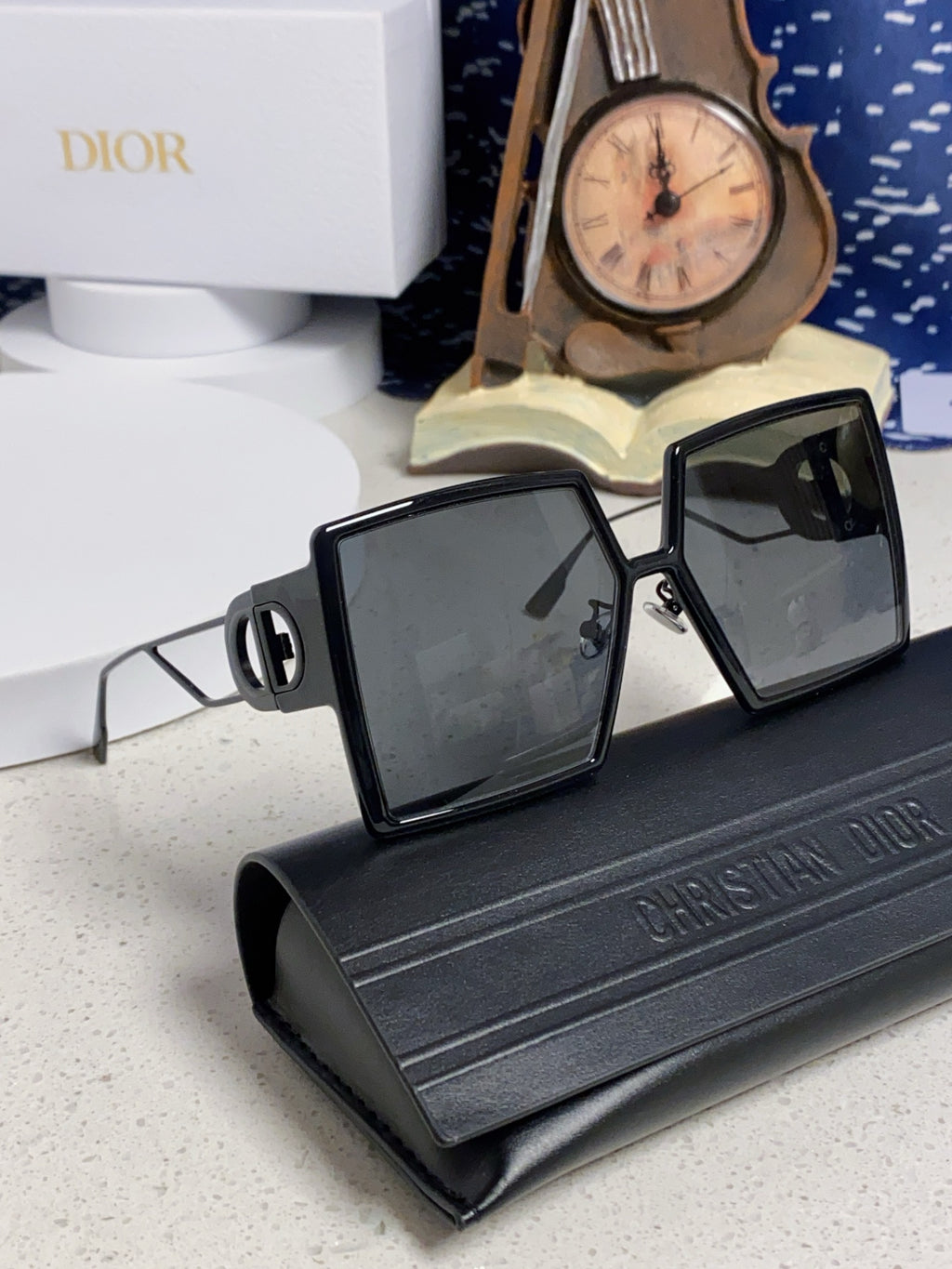Dior Square Brown Lens Sunglasses for Women - 449130 - detail image 8