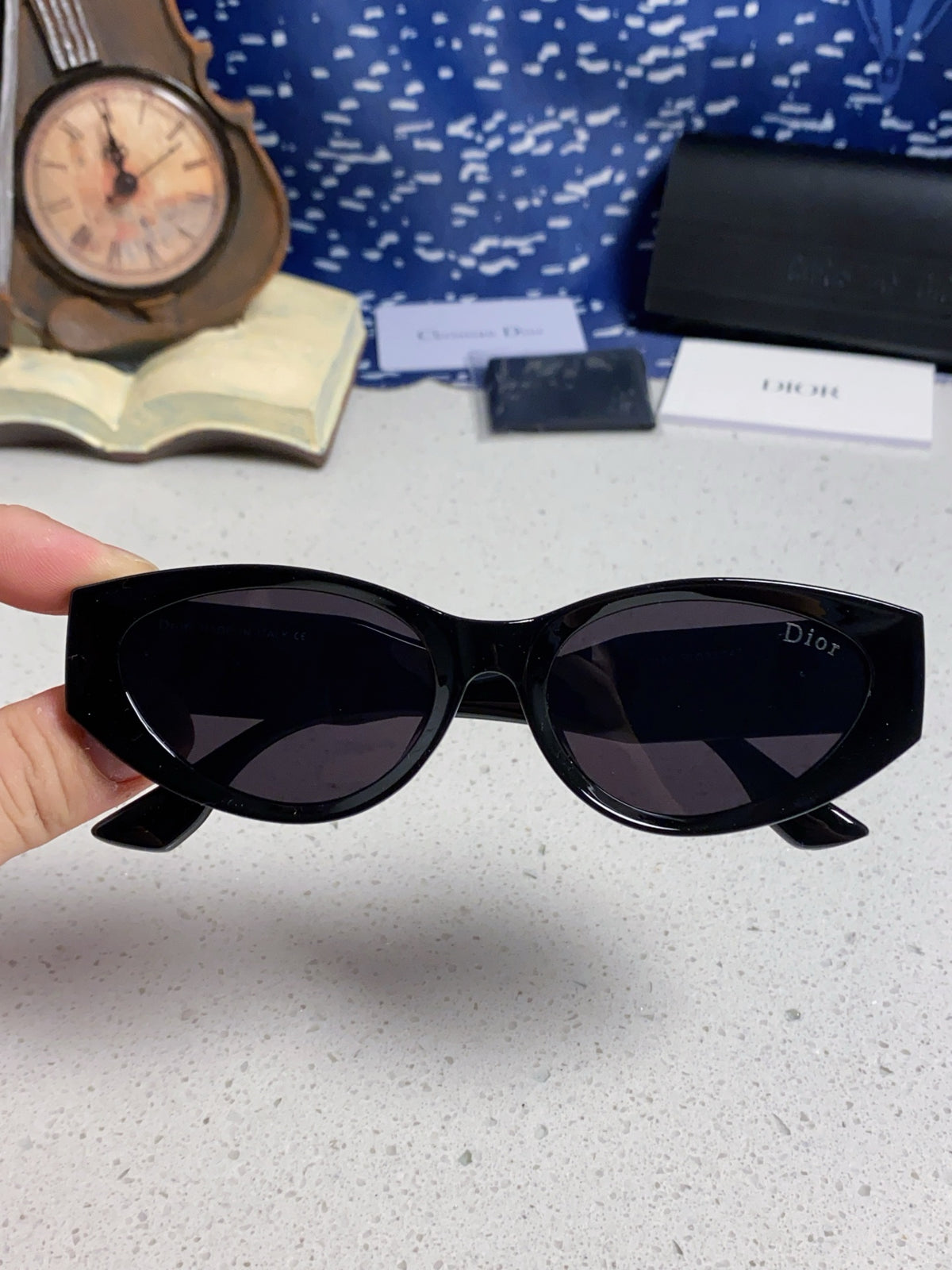 Dior Polarized Fashion Black Lens Sunglasses for Women - 415367 - detail image 4