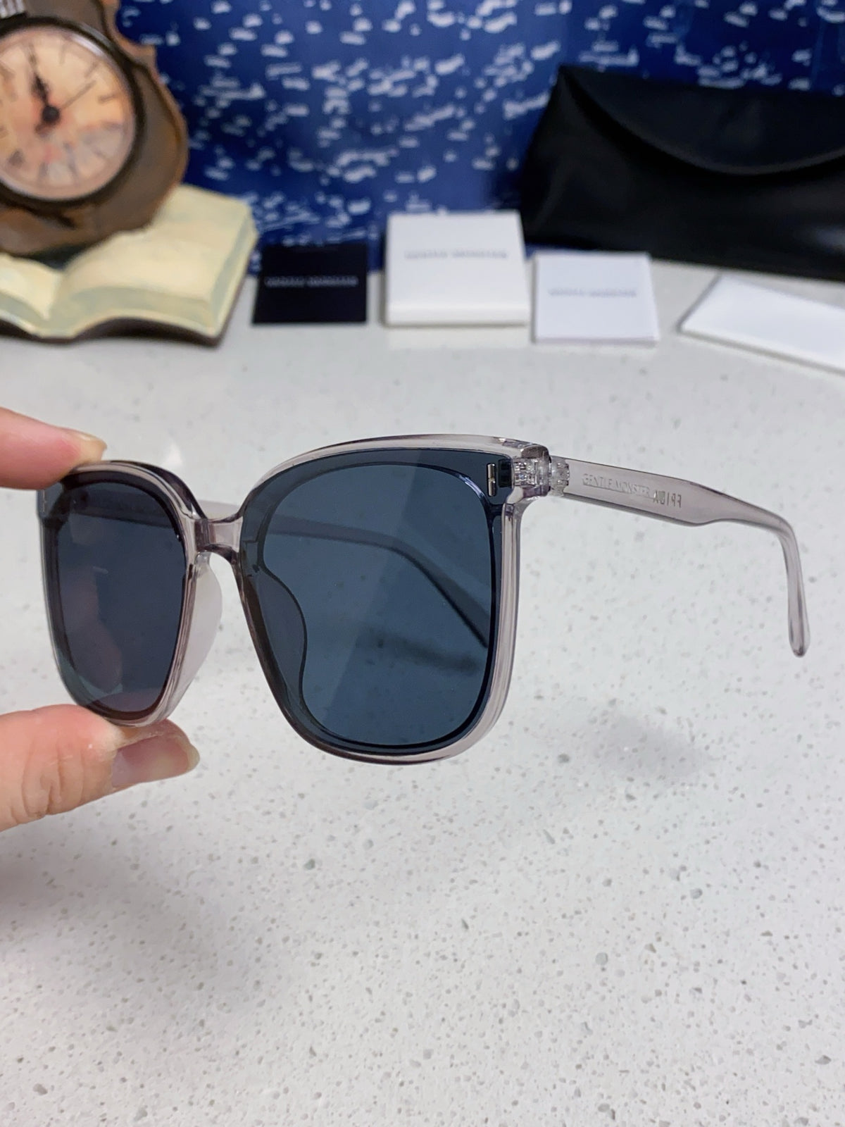 Gentle Monster FIRDA Oversized Blue Lens Sunglasses for Women - detail image 6