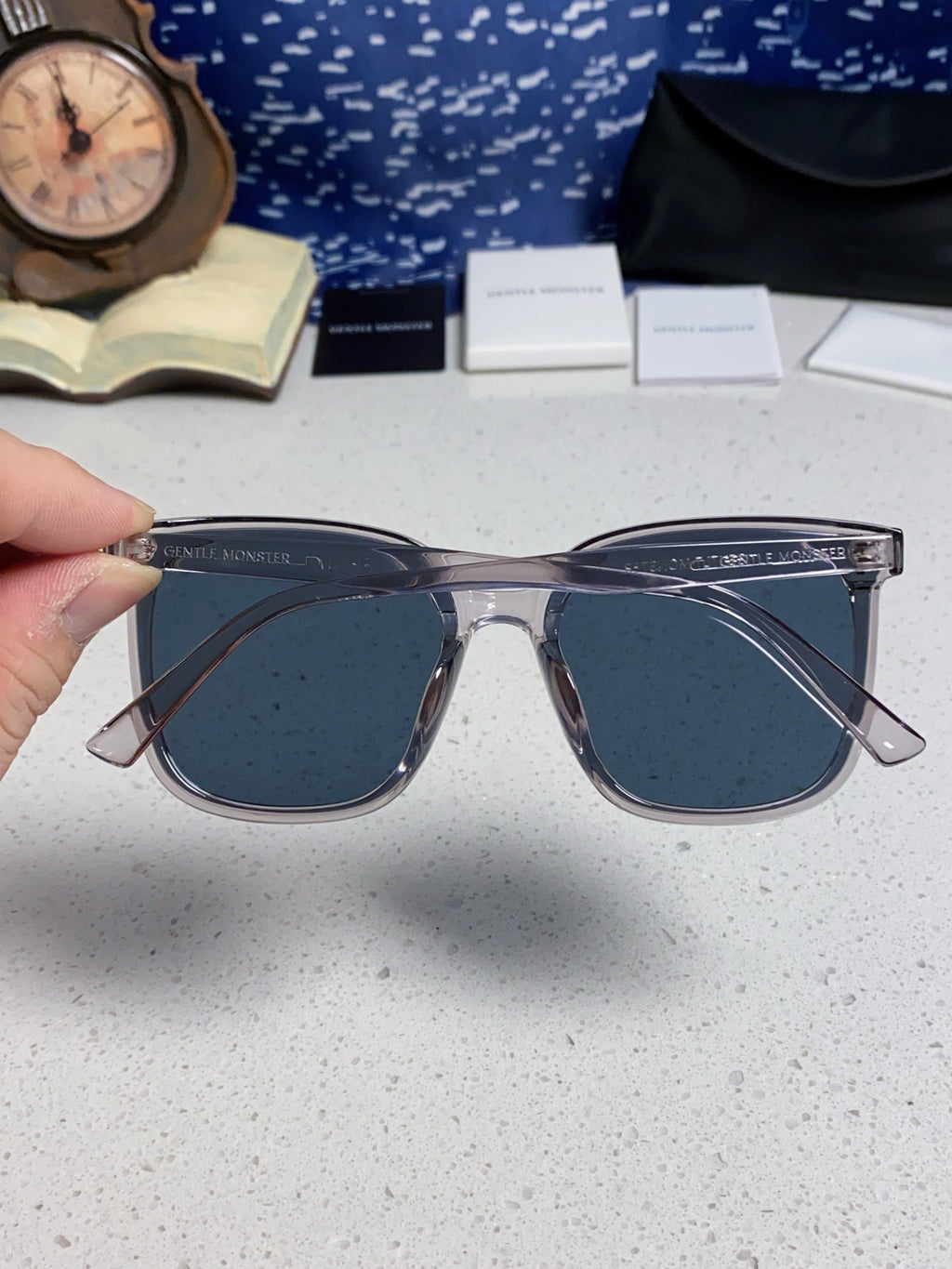 Gentle Monster FIRDA Oversized Blue Lens Sunglasses for Women - detail image 5